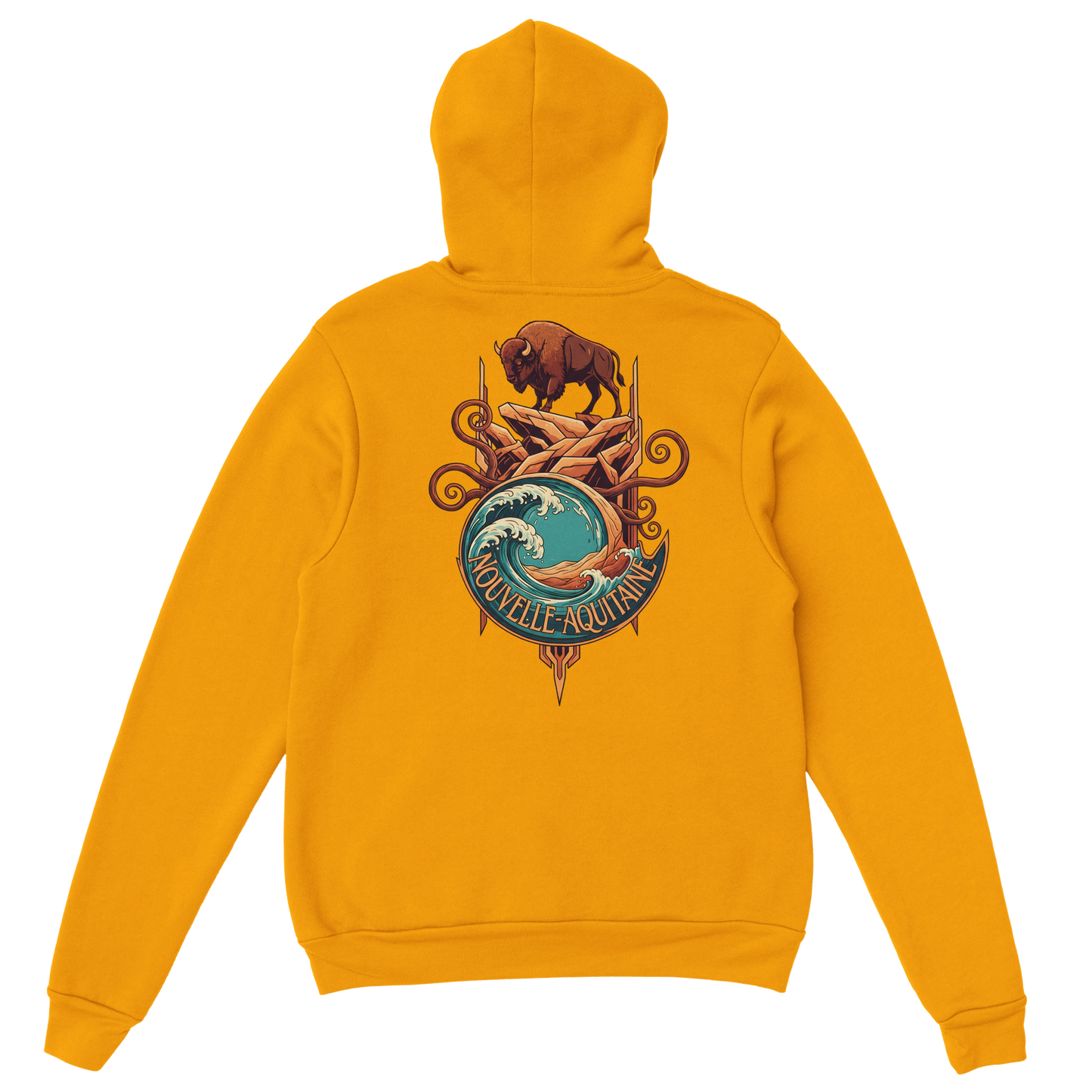 Sweat à capuche unisexe Nouvelle-Aquitaine - Hoodie premium en coton mélangé