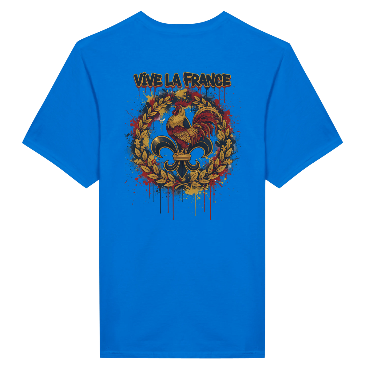 T-shirt Homme 'Vive la France' – Coton Premium, Coupe Classique