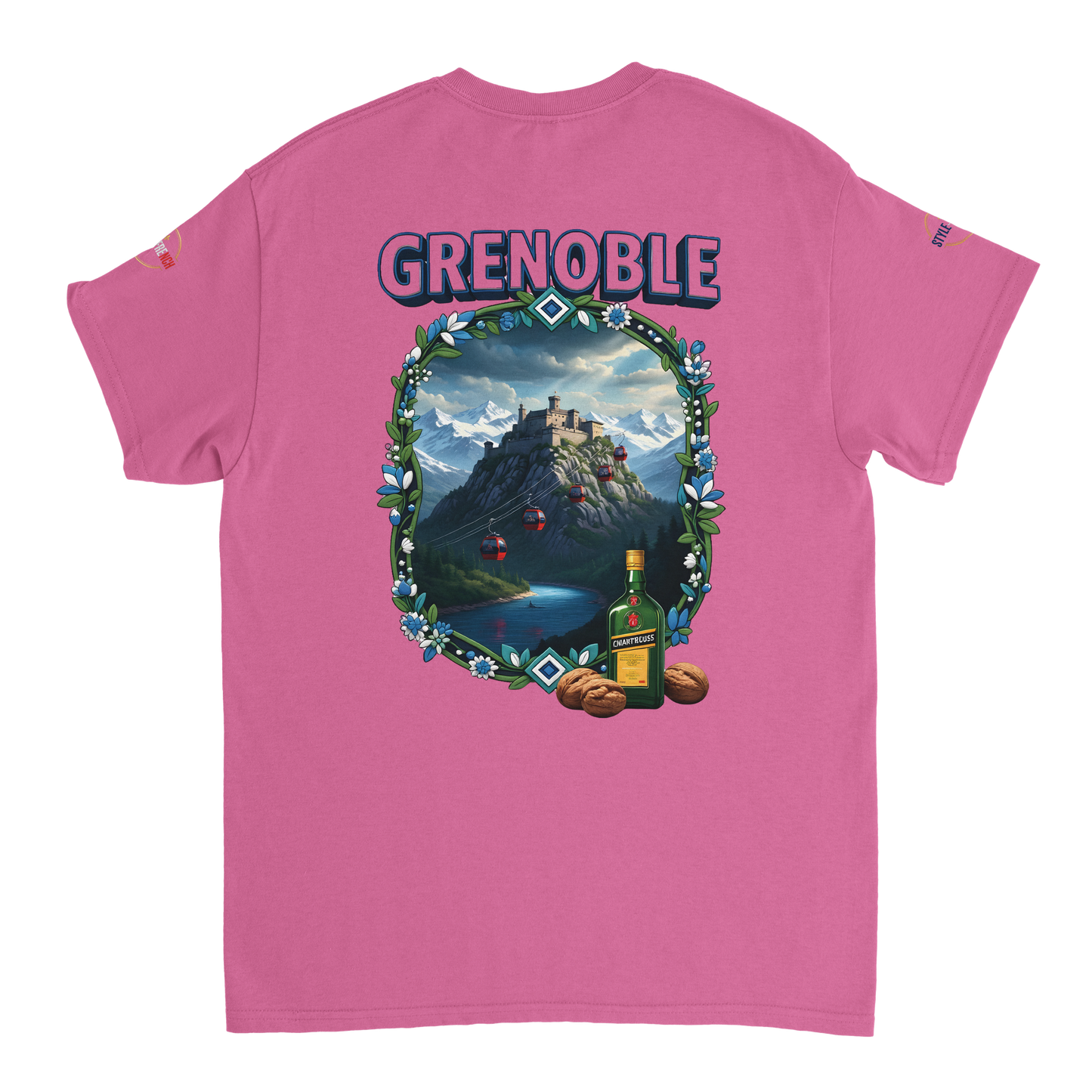 T-shirt Unisexe Grenoble - Ville de France - Coton Premium