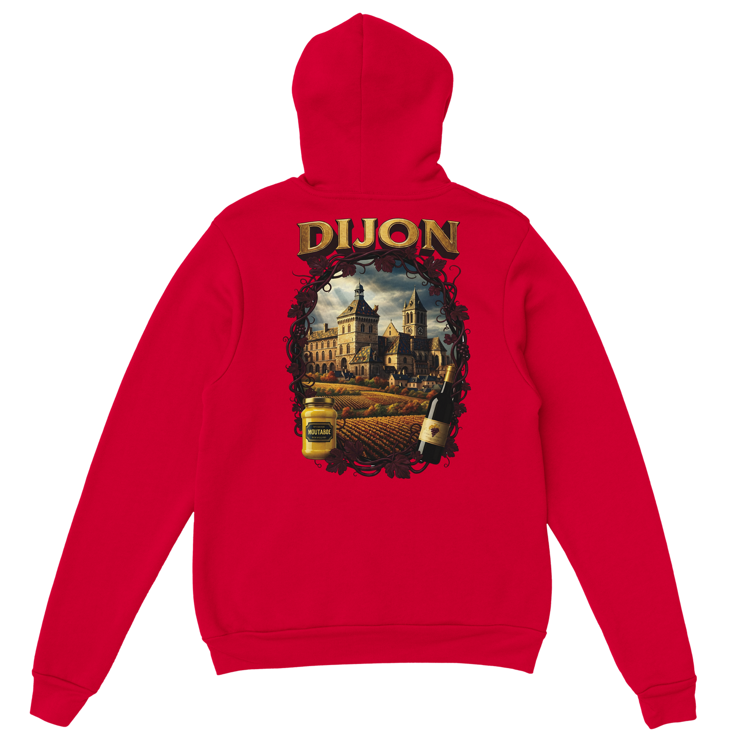 Sweat à Capuche Unisexe Dijon – Ville de France – Confort Premium