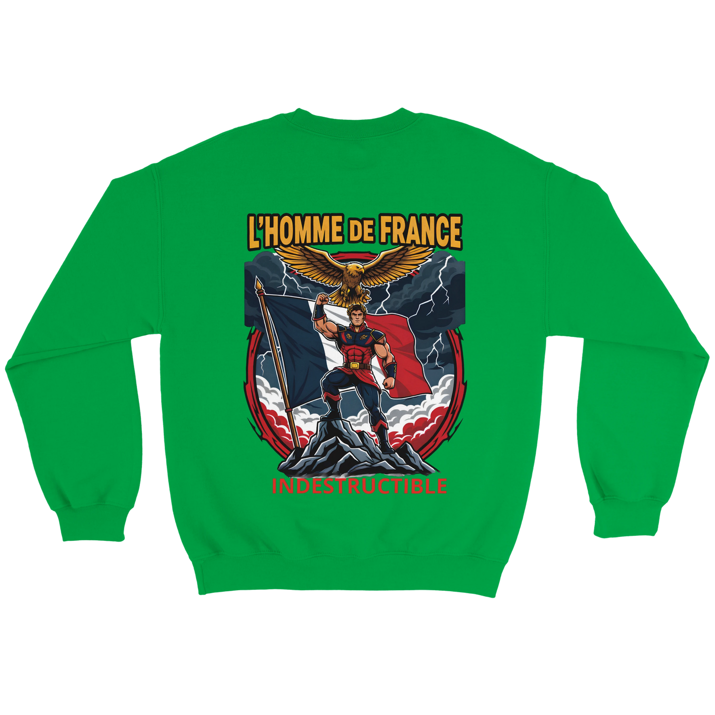 Sweat-shirt Homme France - Premium Cotton Blend Crewneck