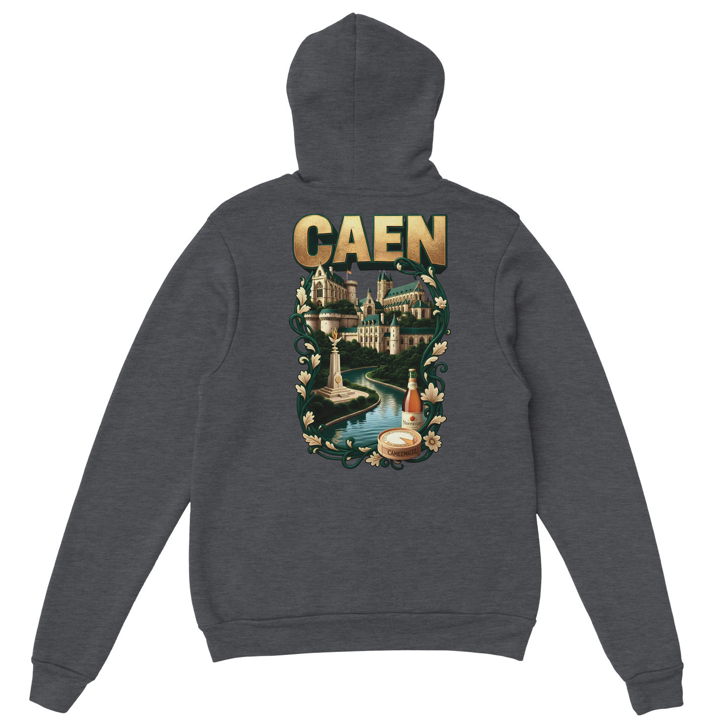 Sweat à capuche Caen - Ville de France - Unisexe Premium