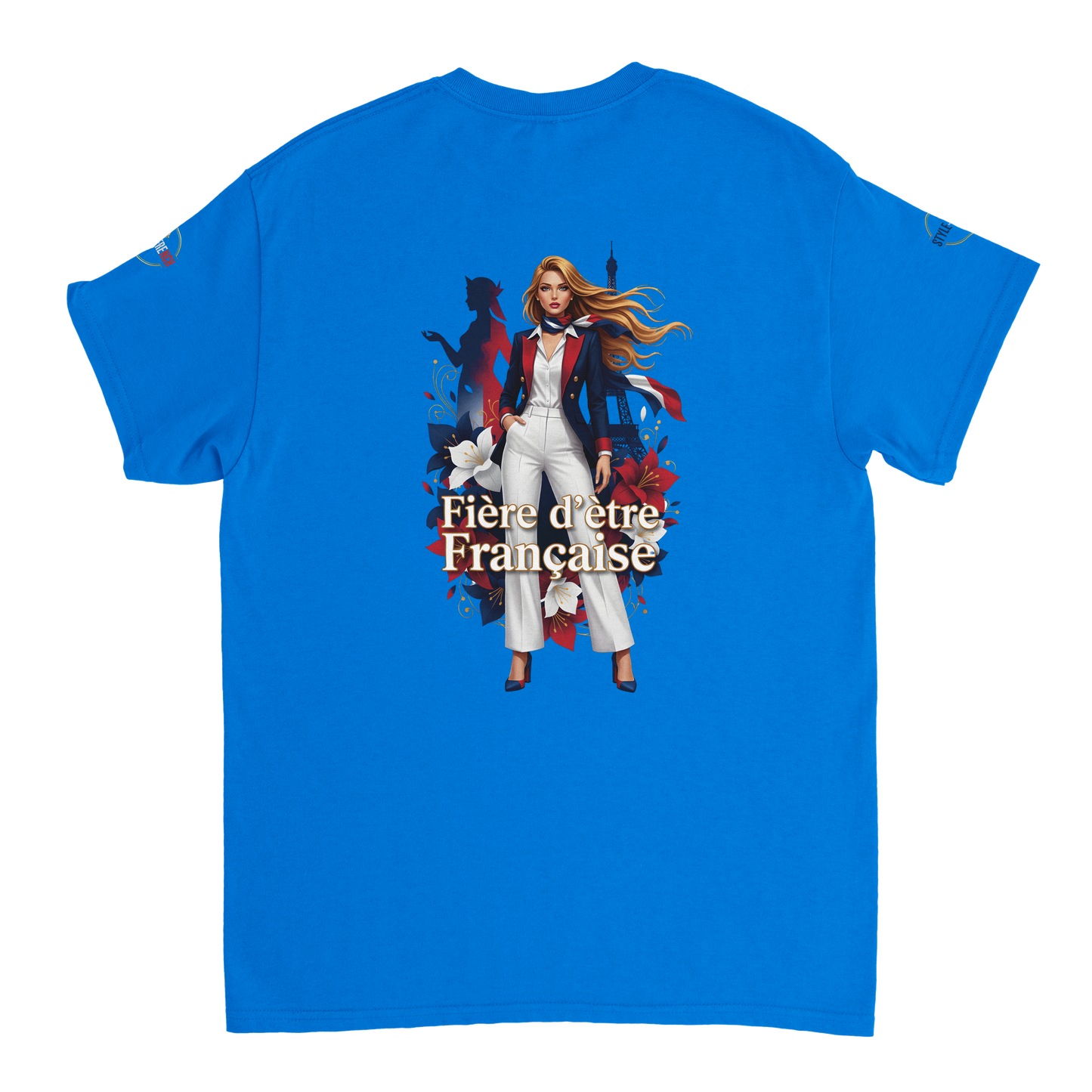 T-Shirt Femme Fière d'Être Française – Coton Premium