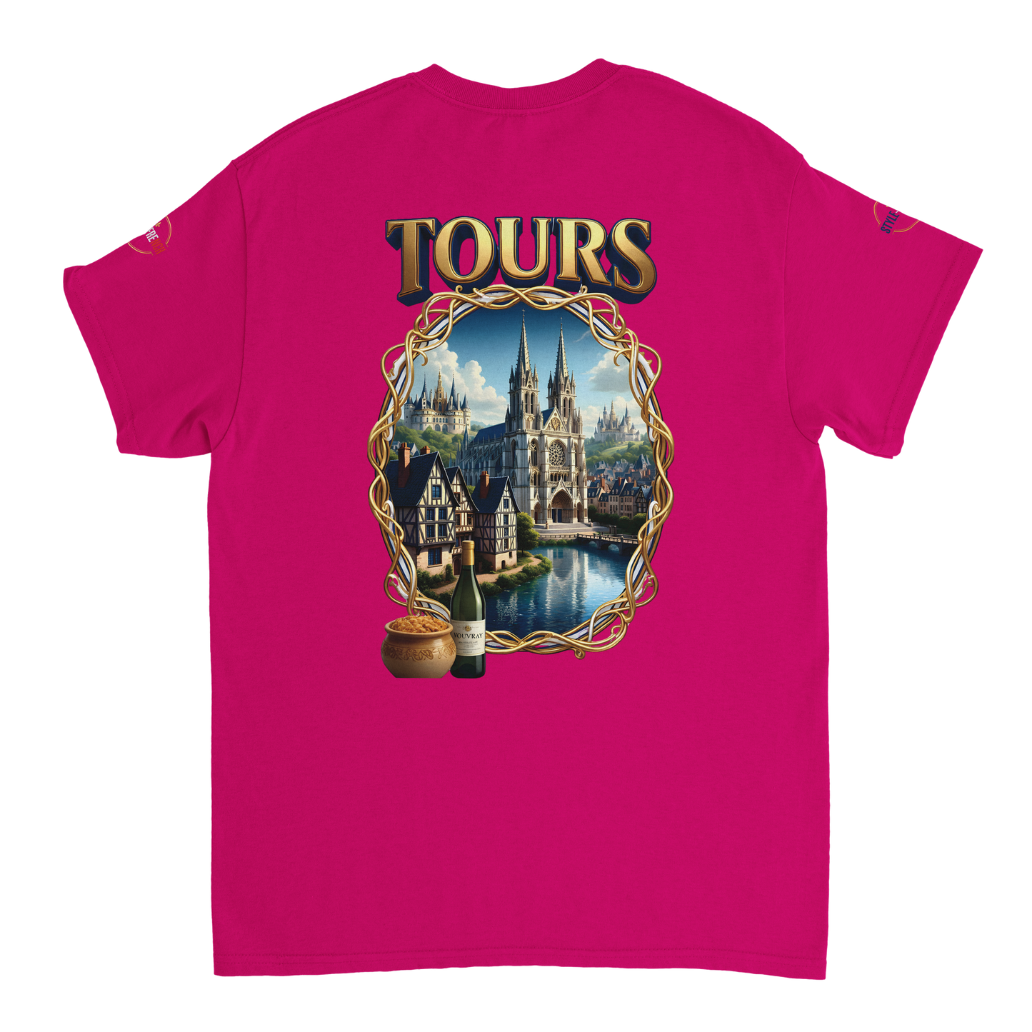 T-shirt Unisexe Tours Ville de France – Coton Épais Premium