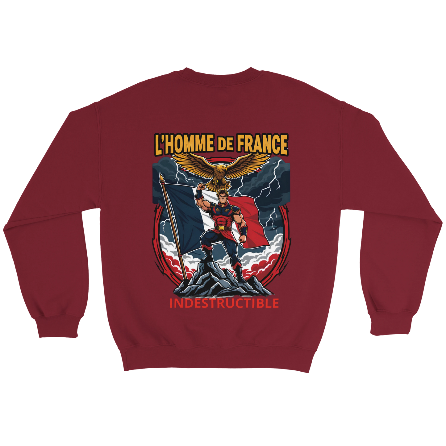 Sweat-shirt Homme France - Premium Cotton Blend Crewneck