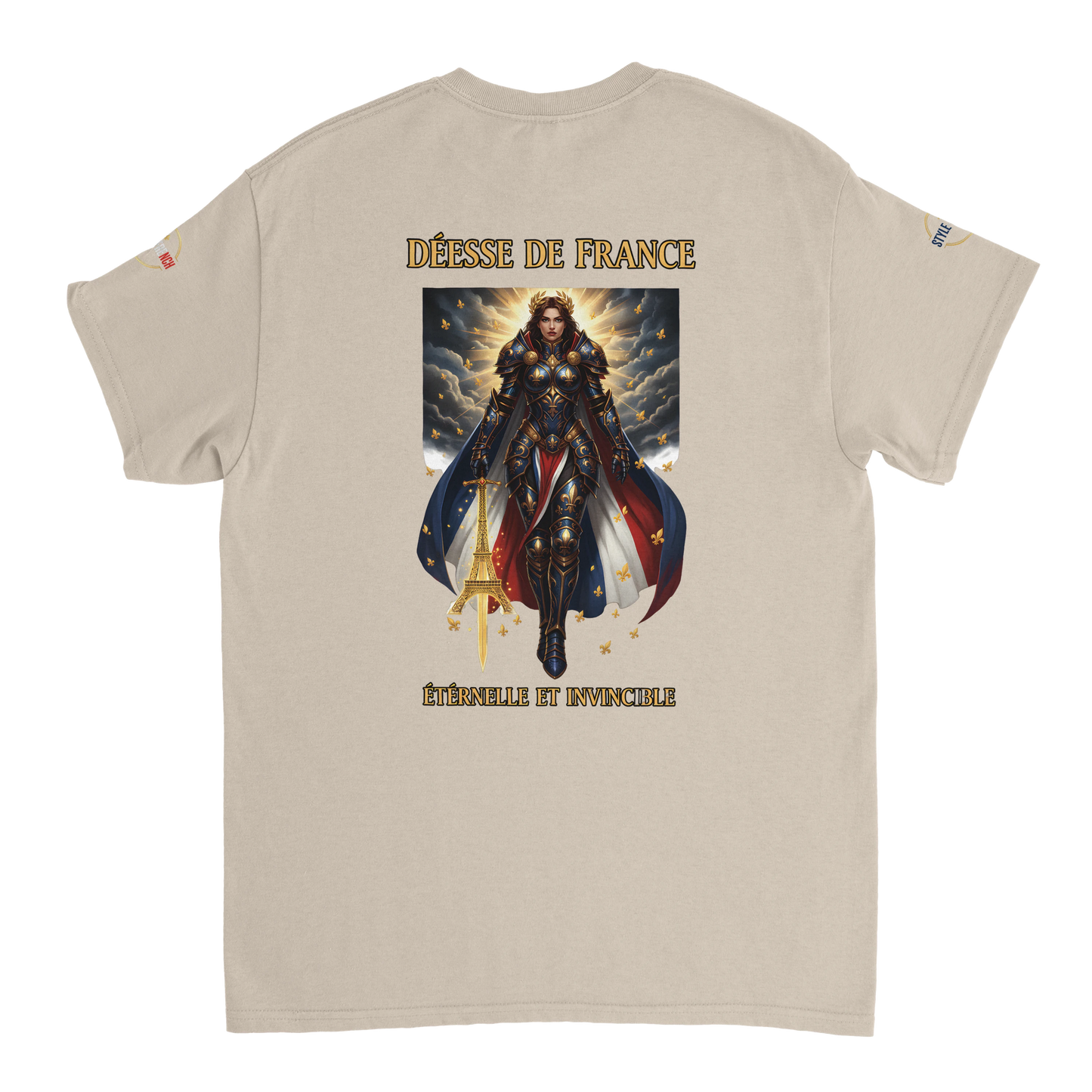 T-shirt Femme Déesse de France - Coton Épais à Coupe Classique
