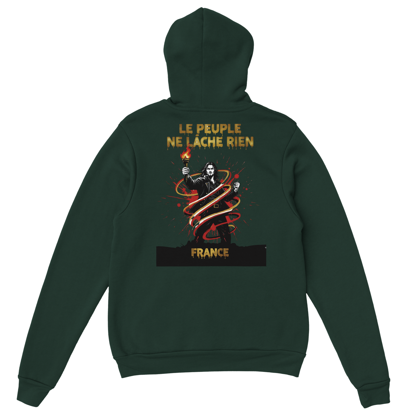 Sweat à Capuche Homme "Le Peuple Ne Lâche Rien" – Confort Premium