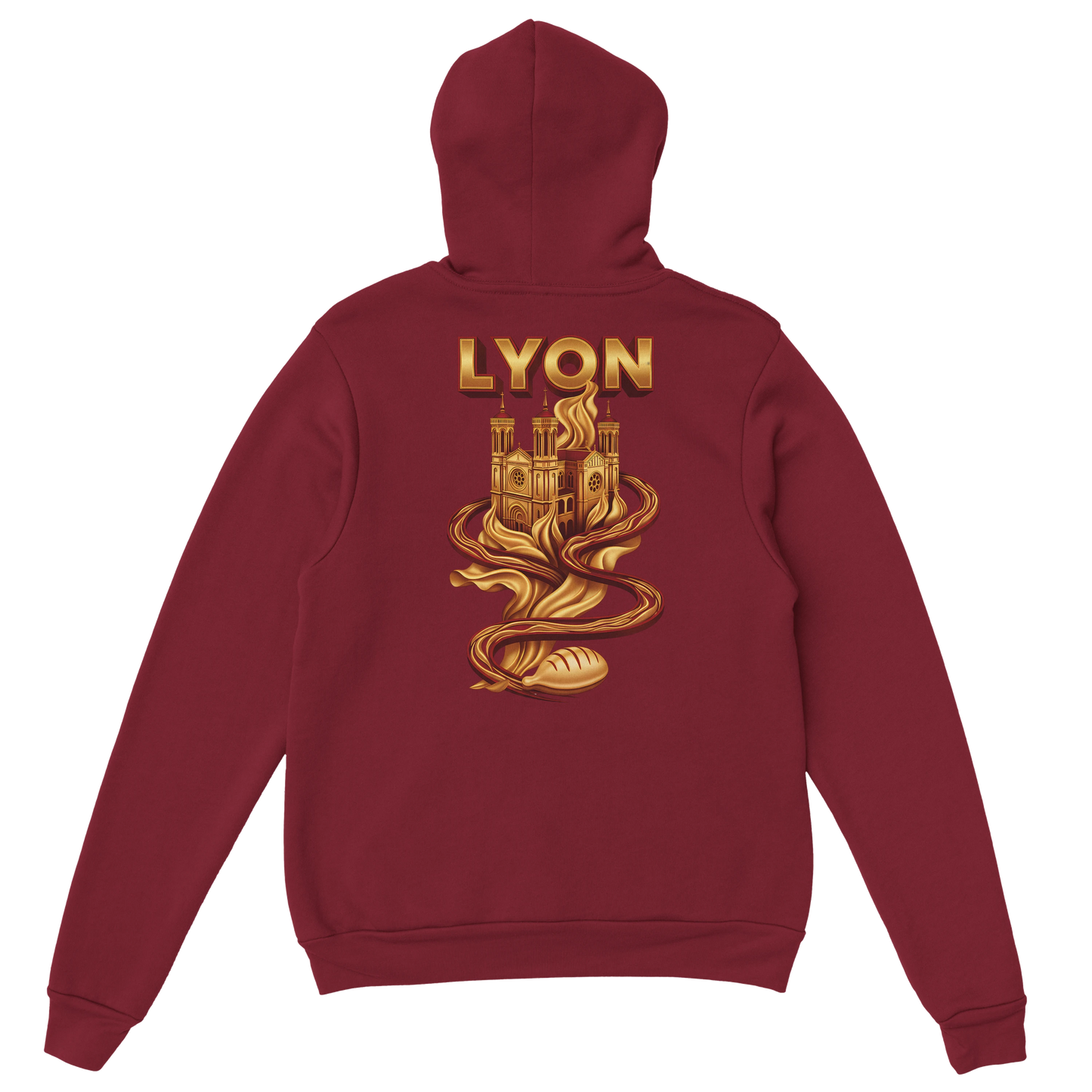 Sweat à Capuche Unisexe Lyon – Design Ville de France