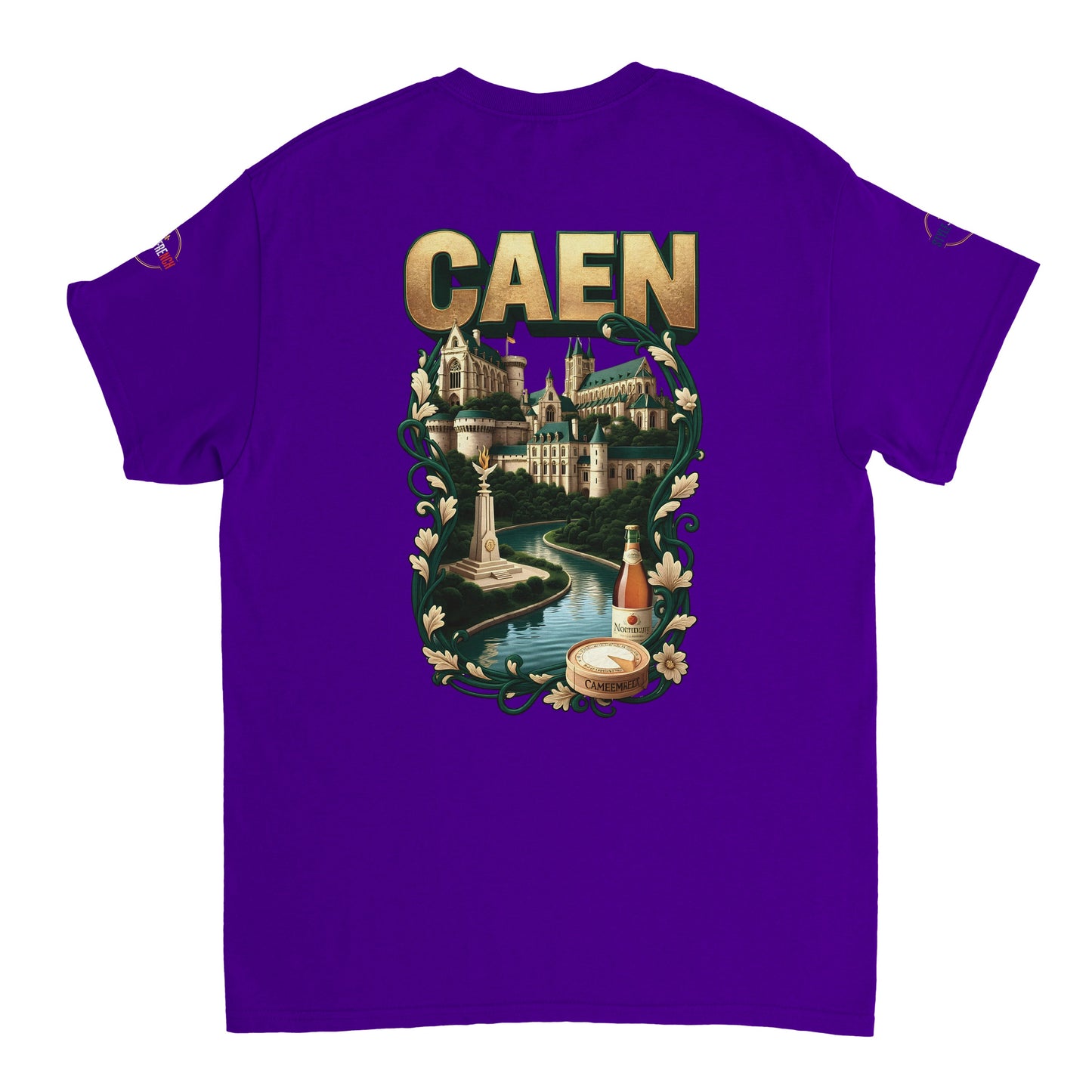 T-shirt Unisexe Caen - Ville de France - Design Classique en Coton