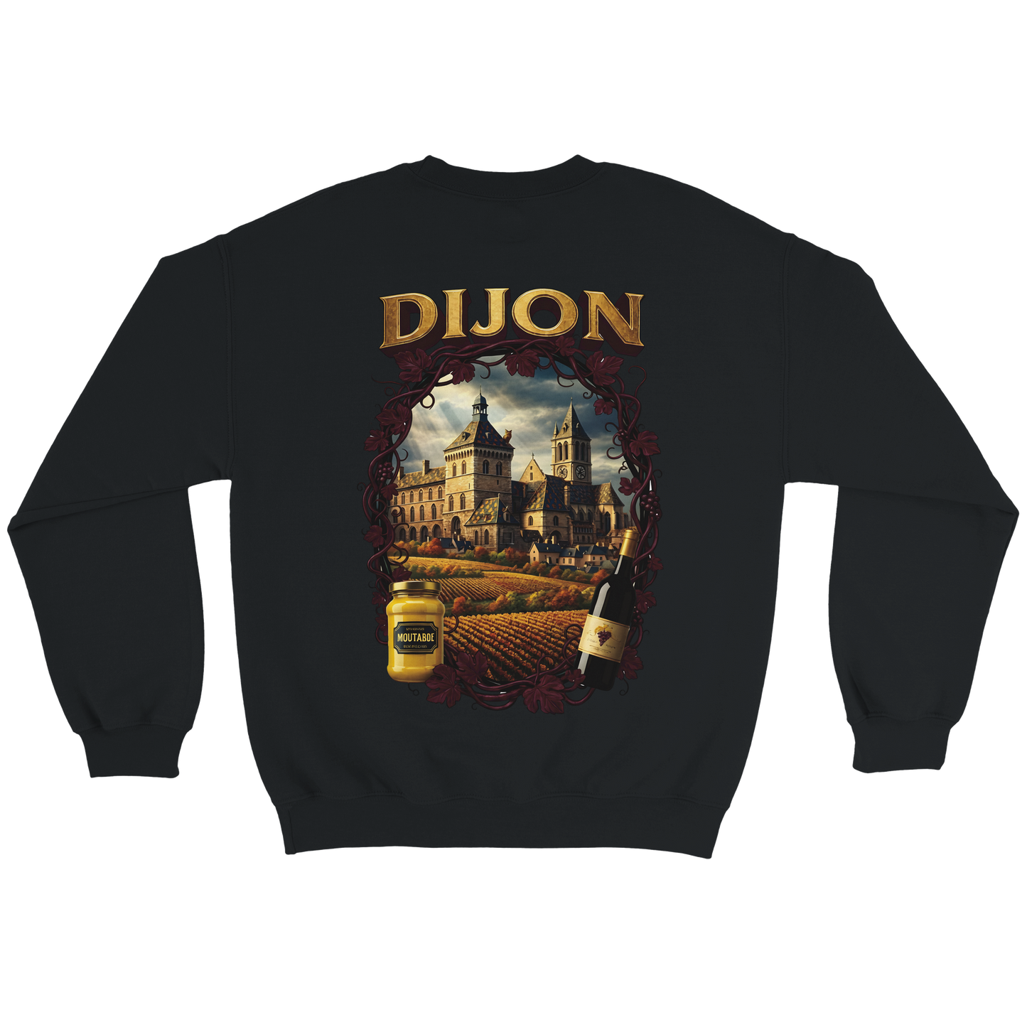 Sweat-shirt Unisexe Dijon – Ville de France – Coupe Classique Confortable