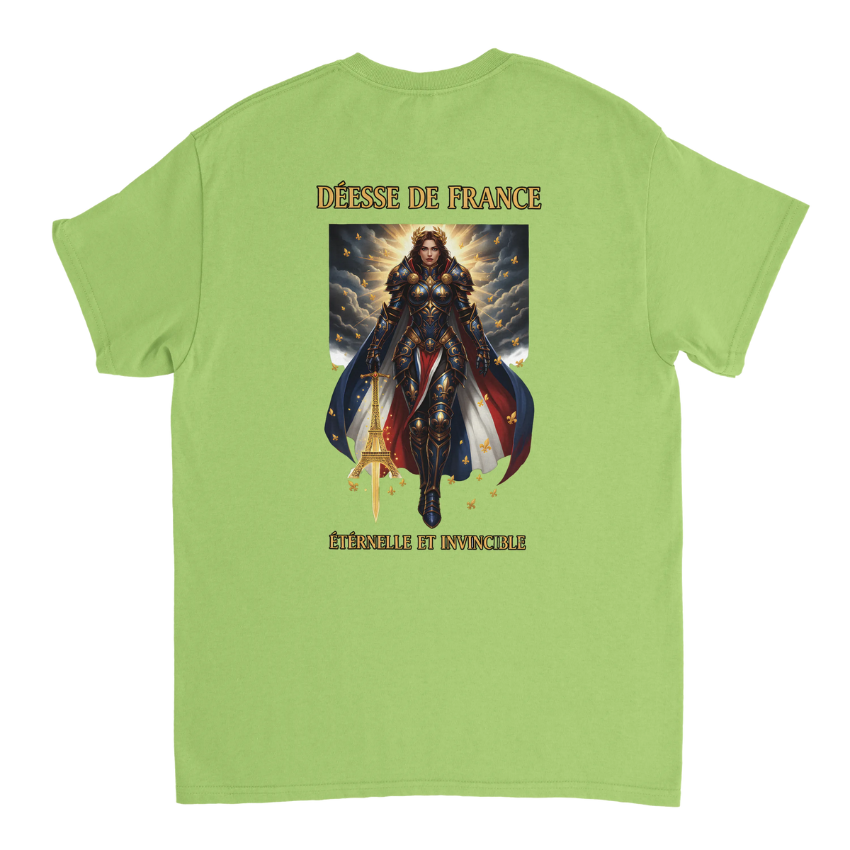 T-shirt Femme Déesse de France - Coton Épais à Coupe Classique