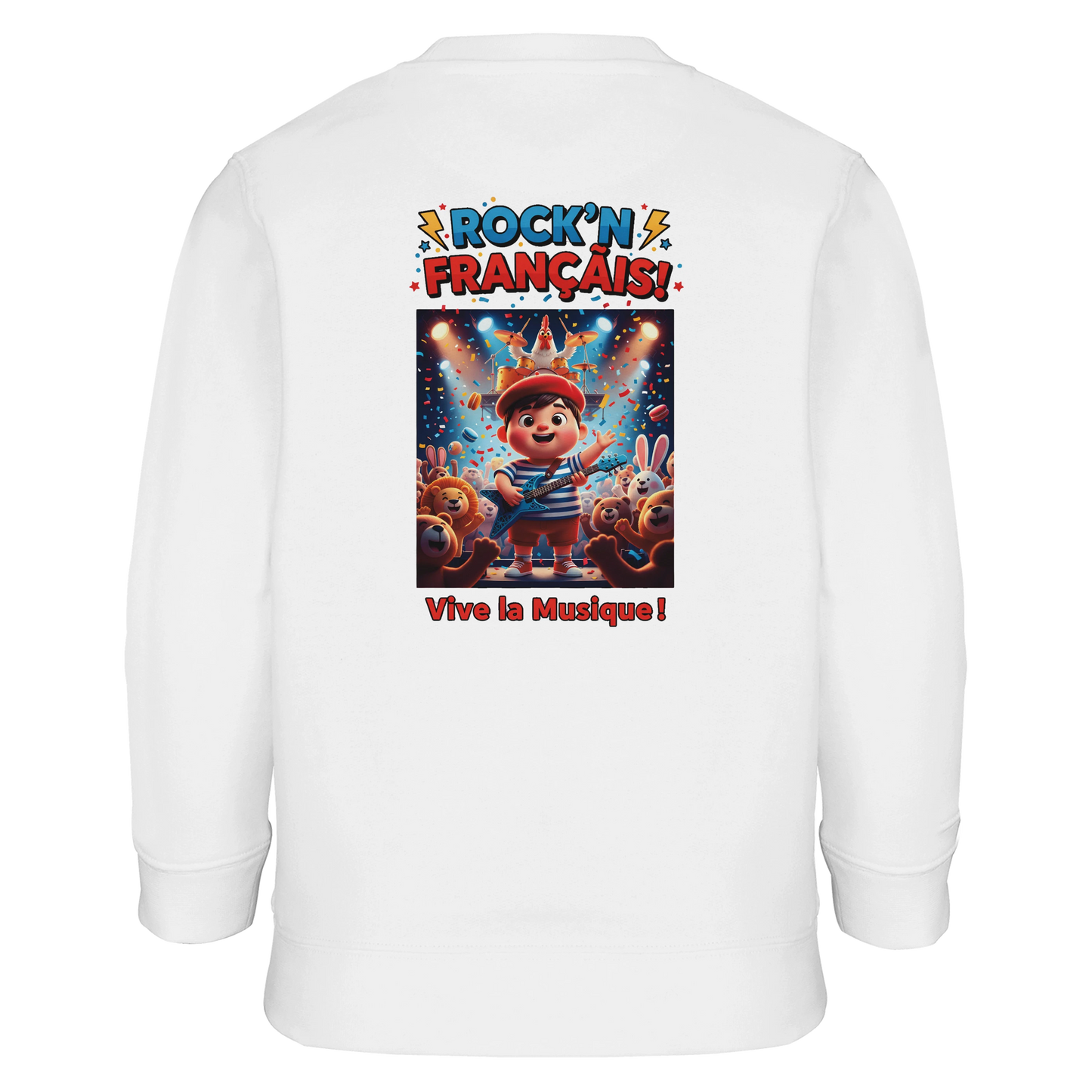 Sweat-shirt garçon  Rock'n Français – Coton Éco-Responsable