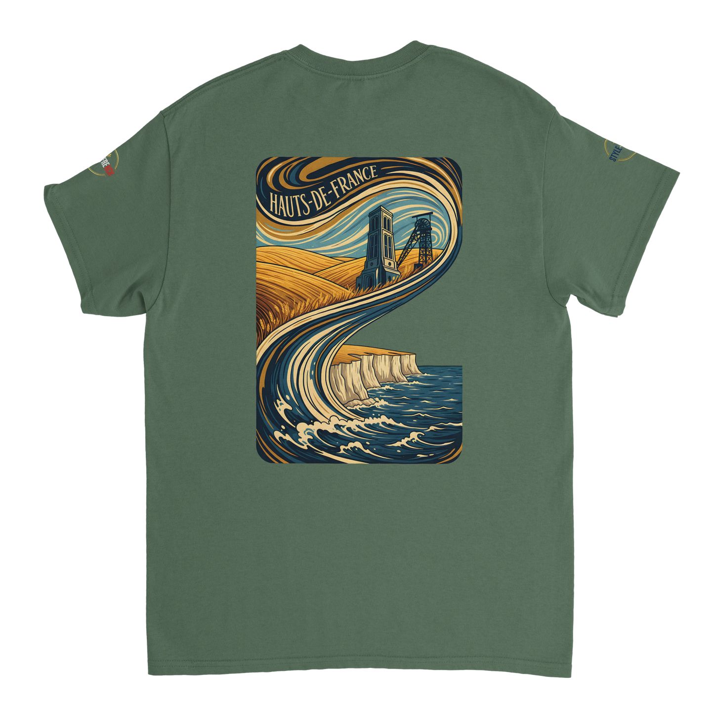T-shirt Unisexe Haut de France - Coton Épais Premium