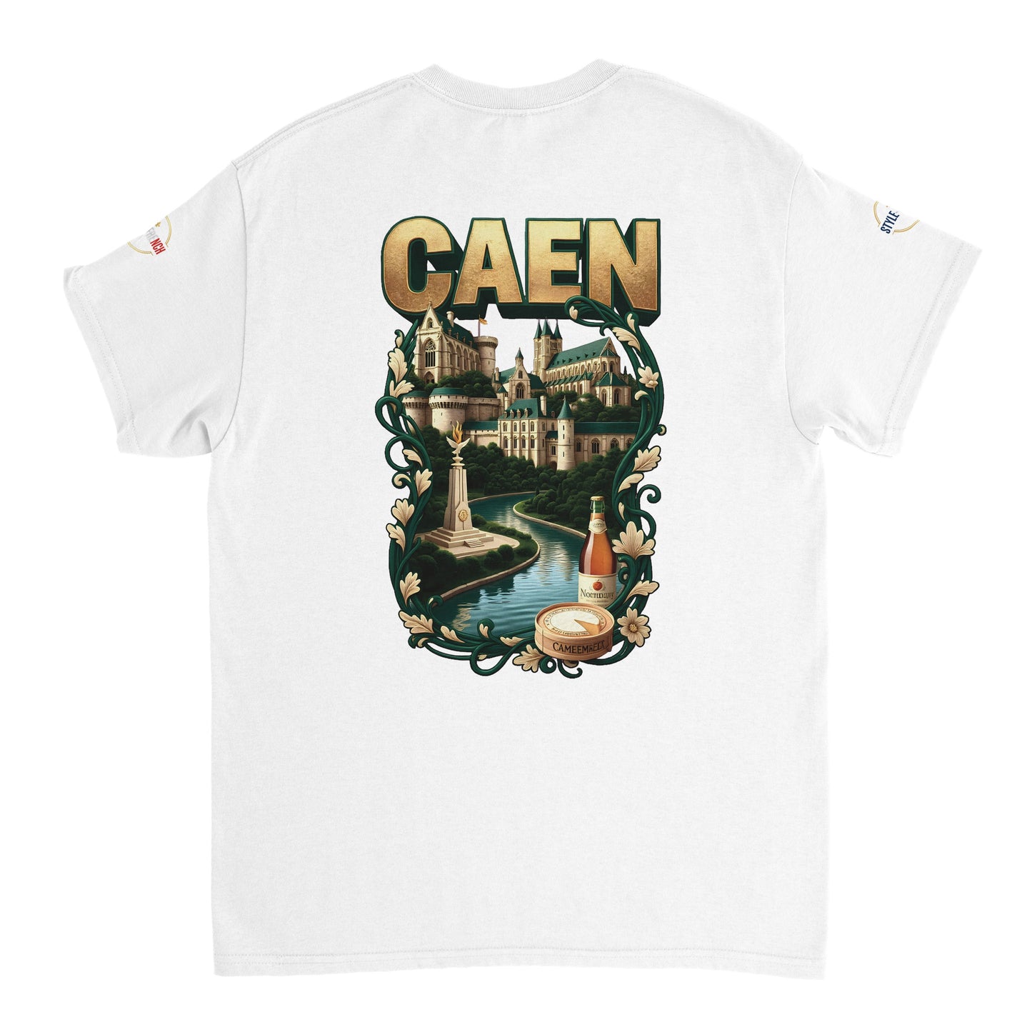 T-shirt Unisexe Caen - Ville de France - Design Classique en Coton