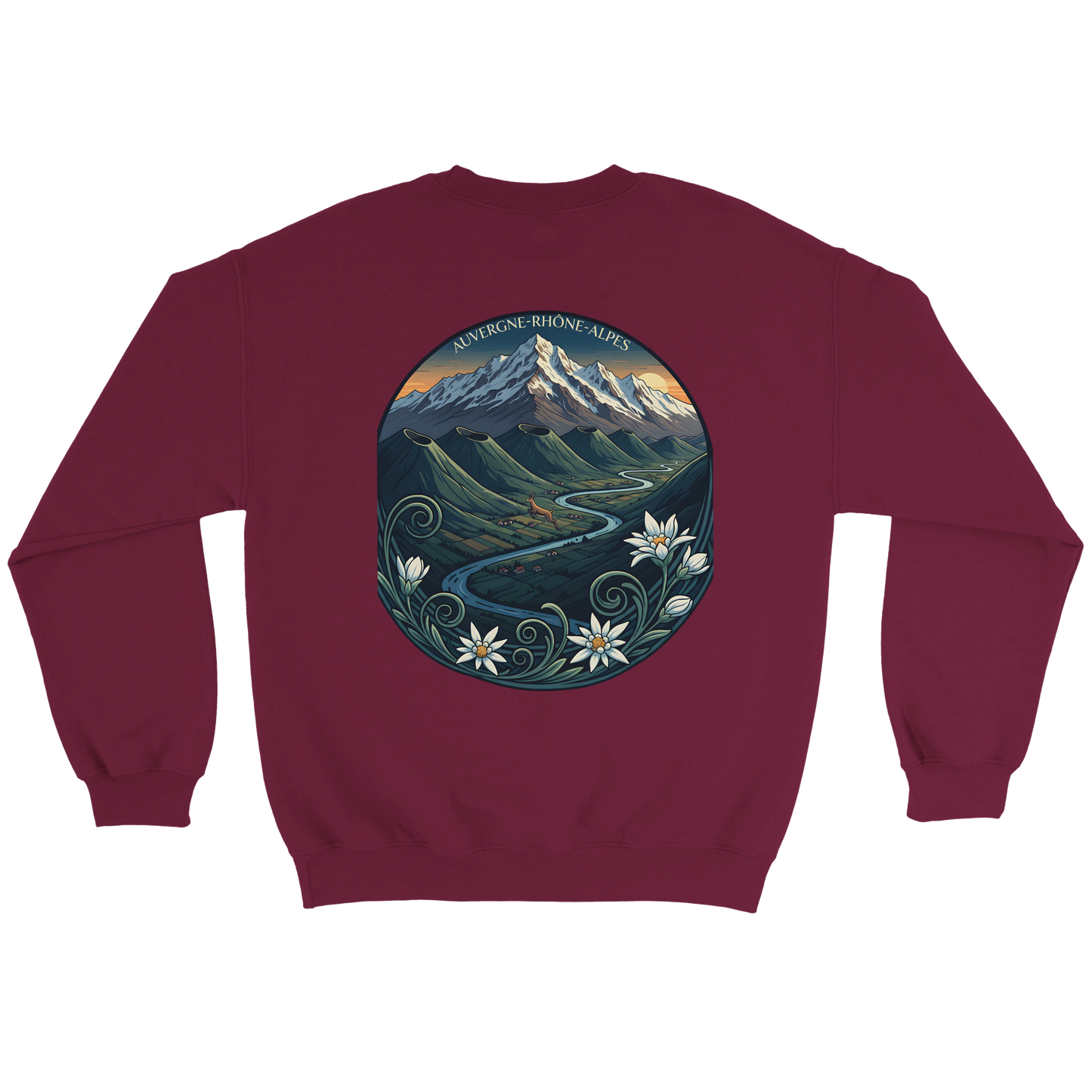 Sweat-shirt Unisexe Auvergne-Rhône-Alpes – Confort Classique