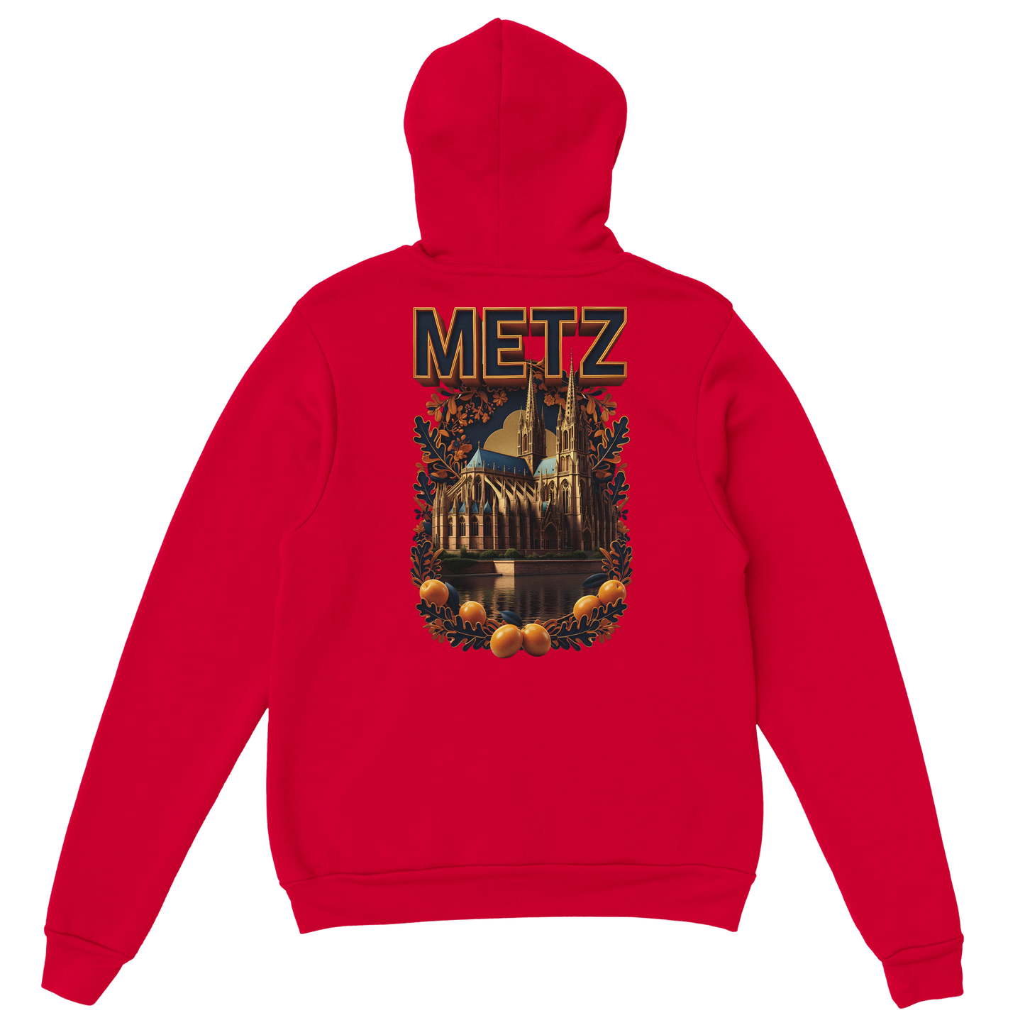Sweat à capuche unisexe Metz - Ville de France - Design Premium