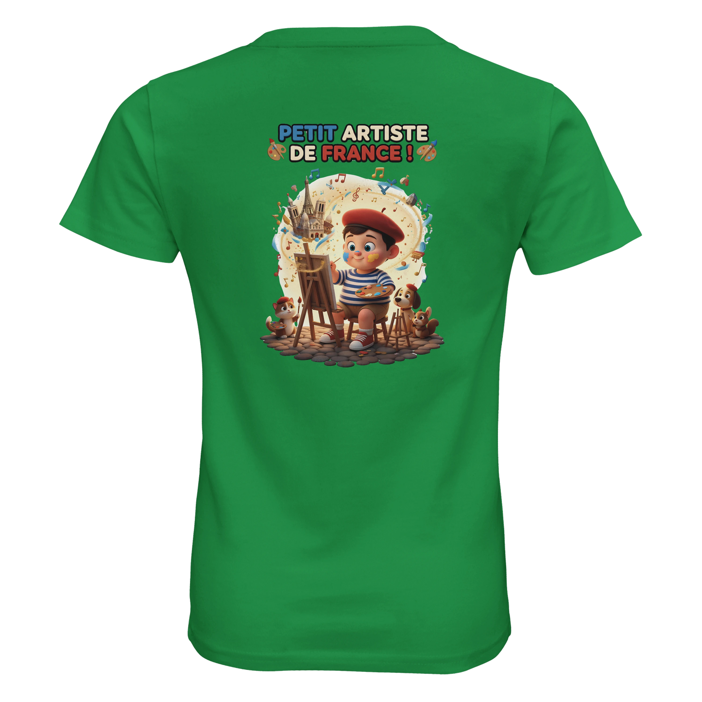 T-shirt Enfant Petit Artiste de France – 100% Coton Bio