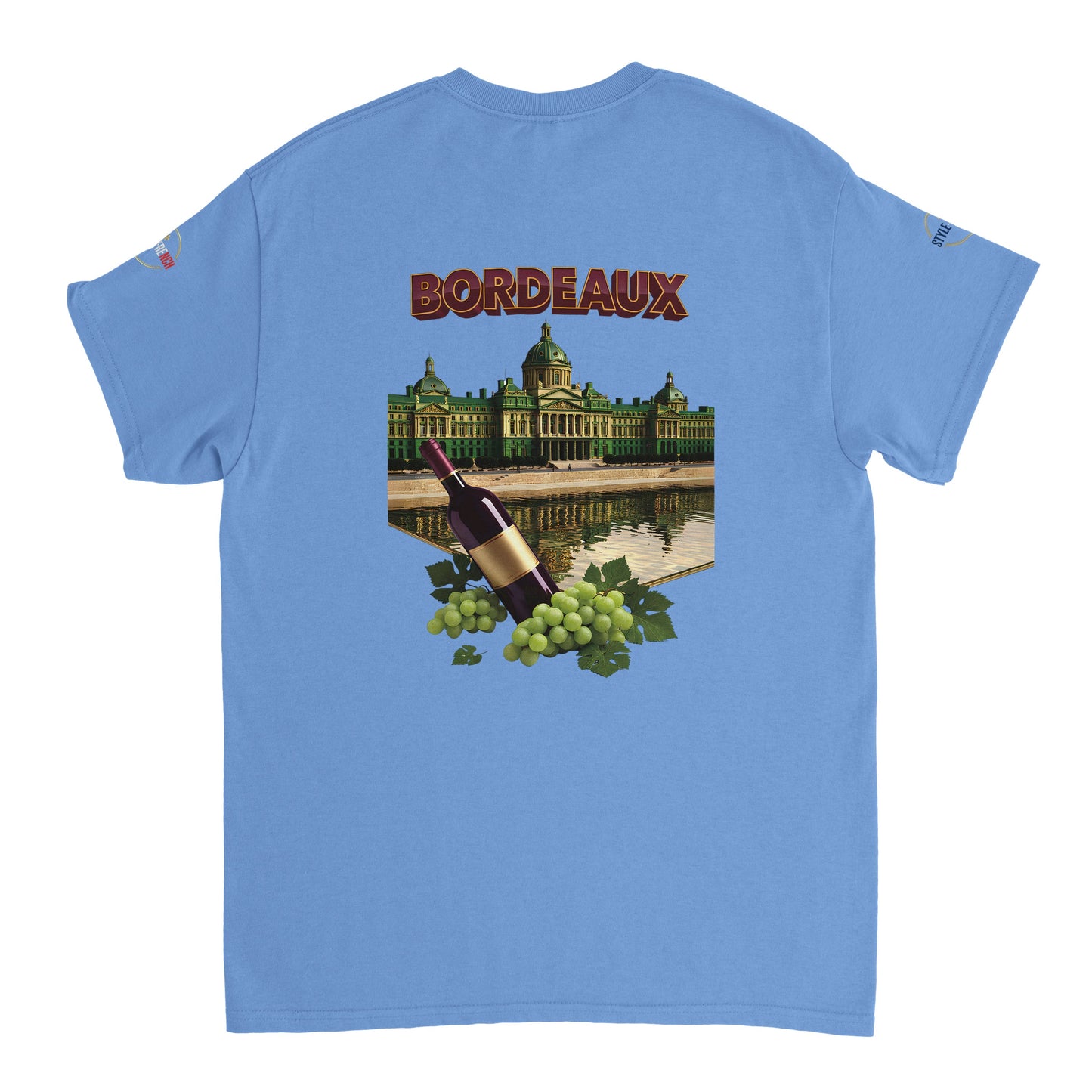 T-shirt Unisexe Bordeaux Ville de France – Coton Épais Premium
