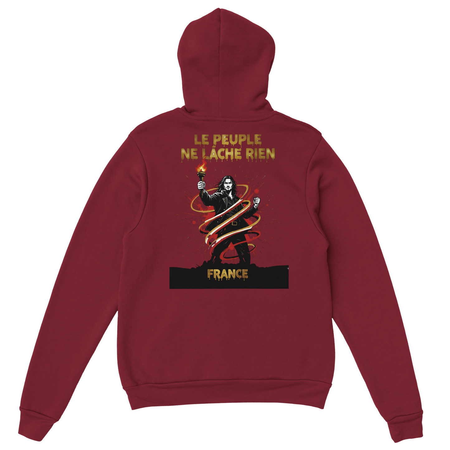 Sweat à Capuche Homme "Le Peuple Ne Lâche Rien" – Confort Premium