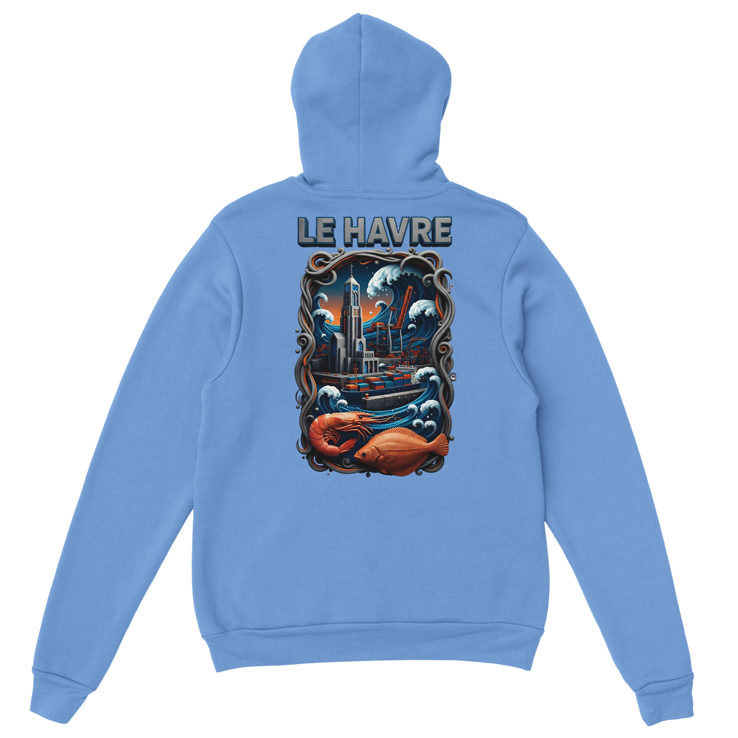Sweat à Capuche Unisexe Le Havre – Hoodie Confortable et Résistant