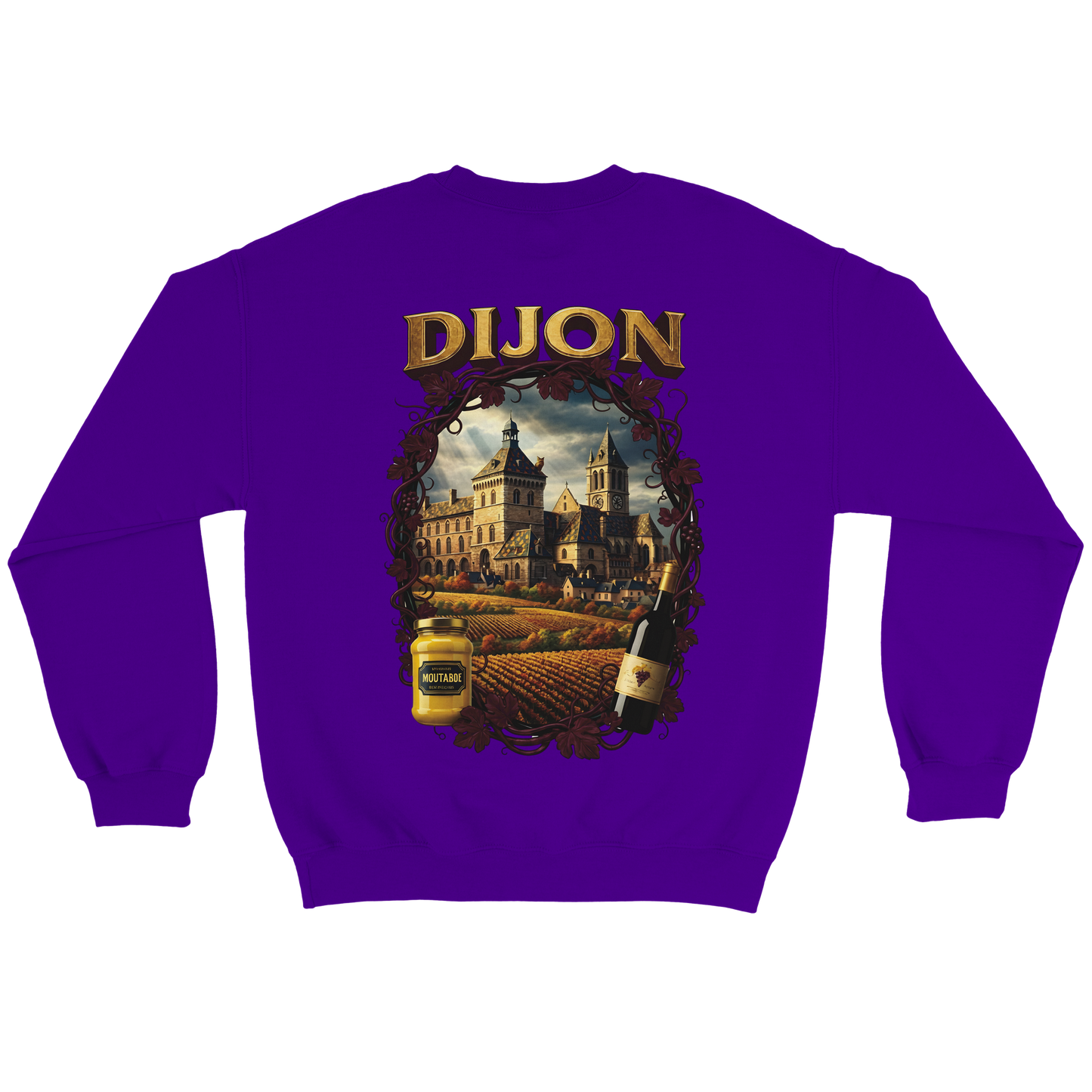 Sweat-shirt Unisexe Dijon – Ville de France – Coupe Classique Confortable