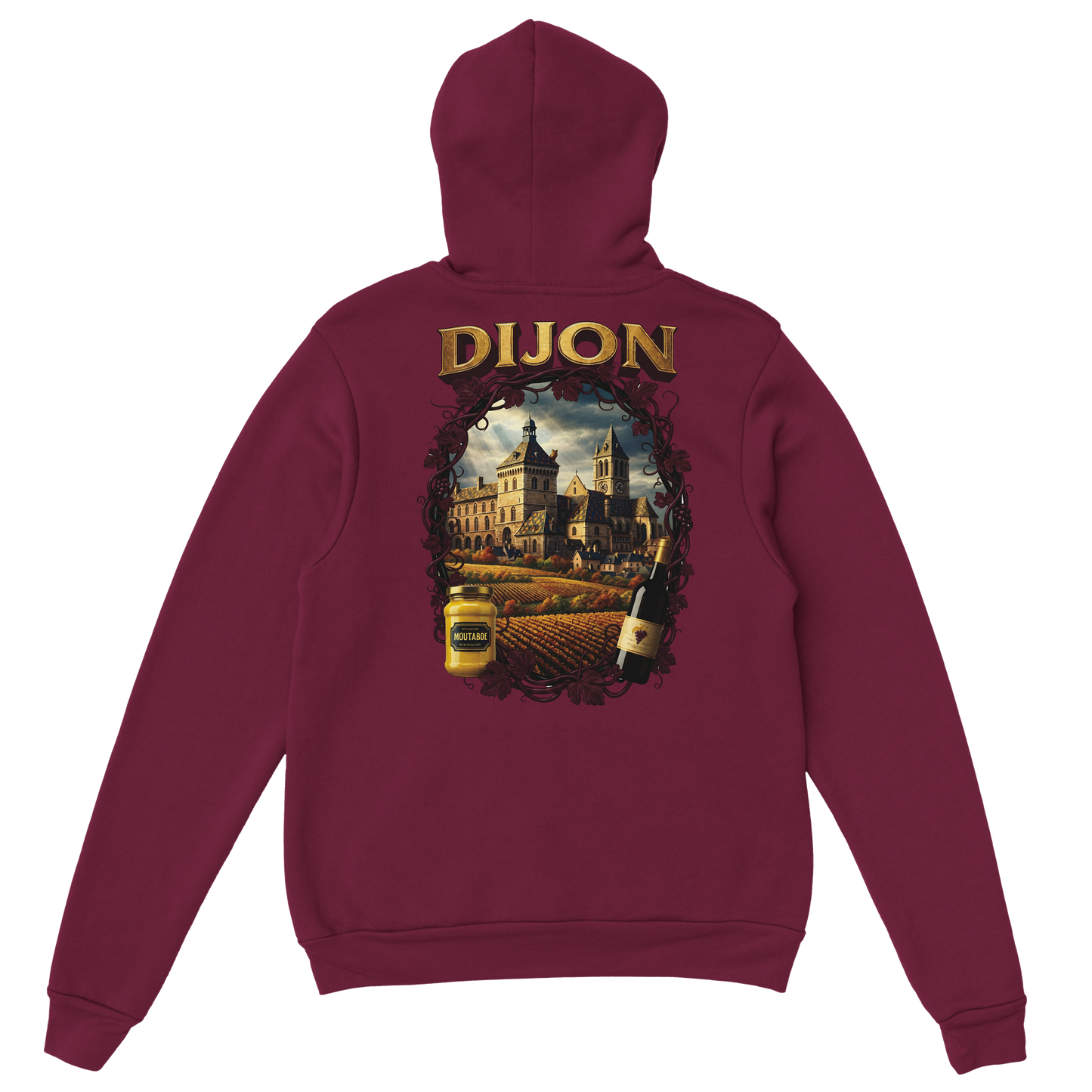 Sweat à Capuche Unisexe Dijon – Ville de France – Confort Premium
