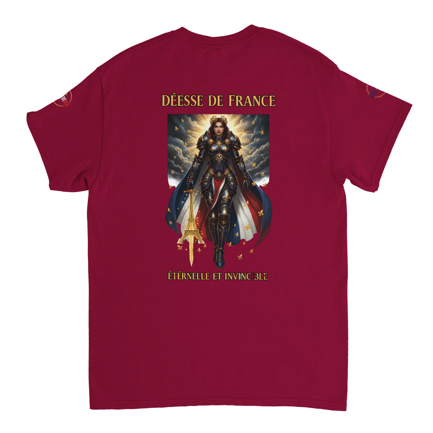 T-shirt Femme Déesse de France - Coton Épais à Coupe Classique