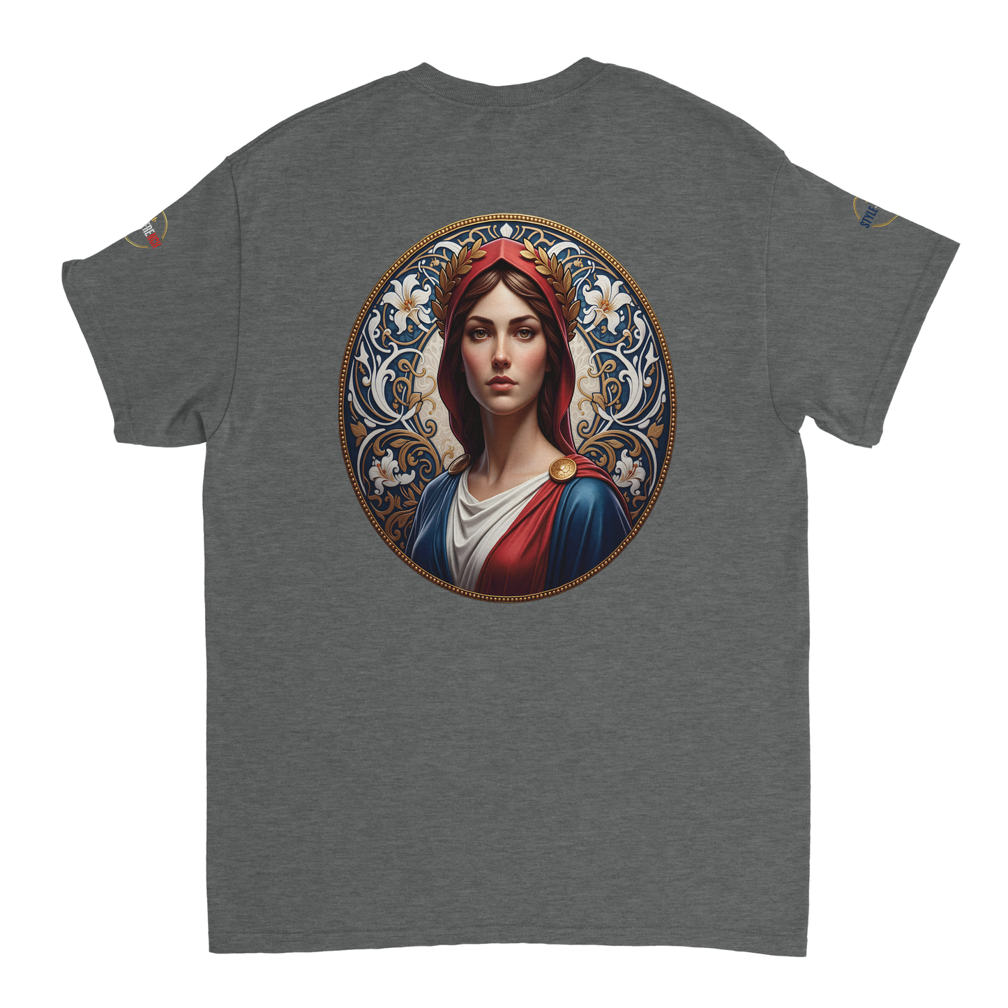 T-shirt Femme Marianne – Coton Épais Coupe Classique