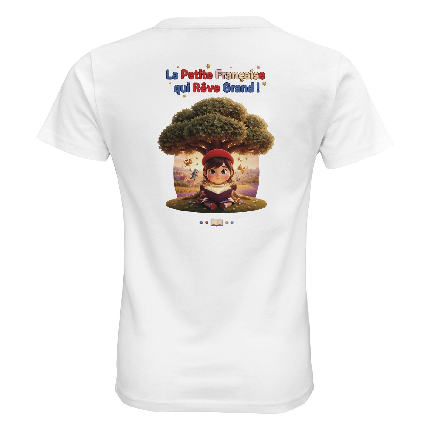 T-Shirt Fille - La Petite Française Qui Rêve Grand - 100% Coton Bio