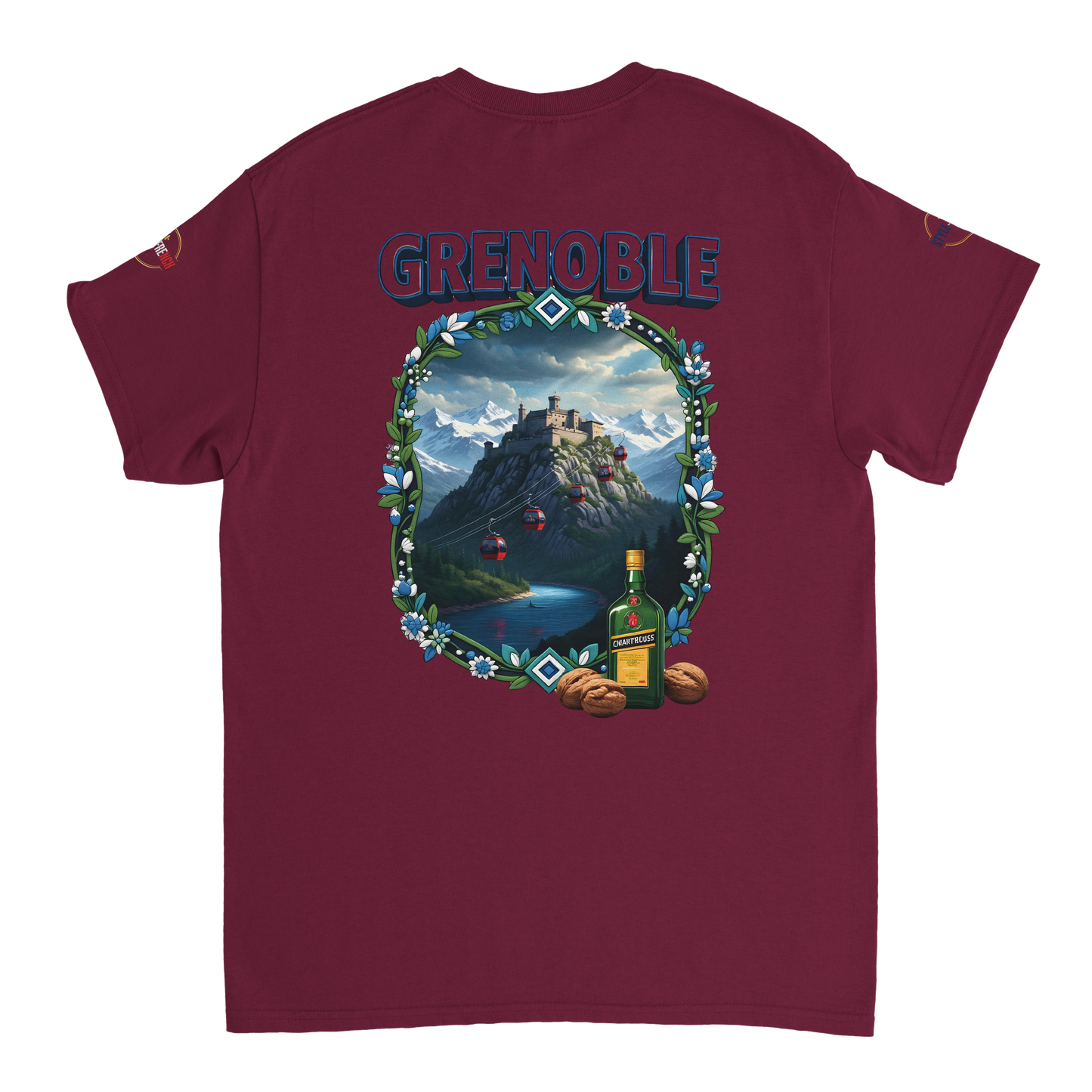 T-shirt Unisexe Grenoble - Ville de France - Coton Premium