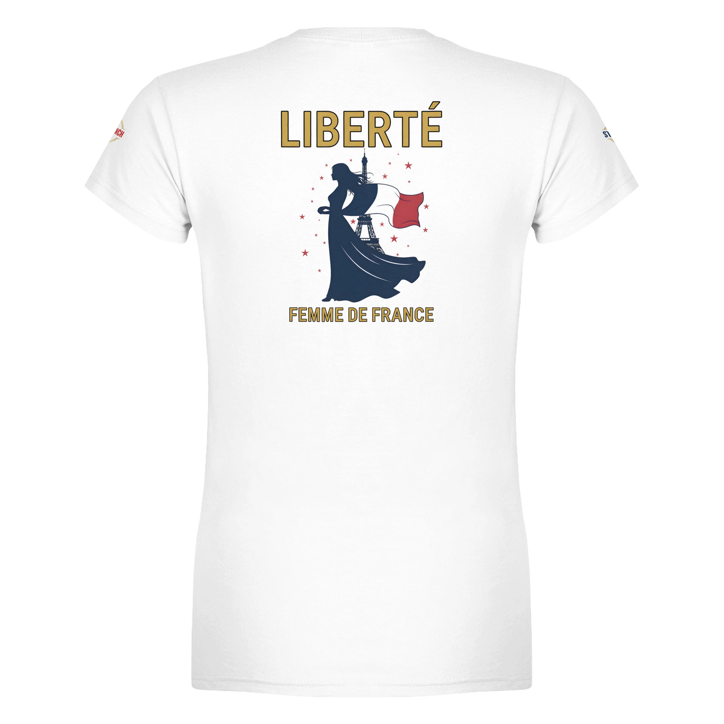 T-shirt Femme Liberté - Coton Premium Semi-Ajusté