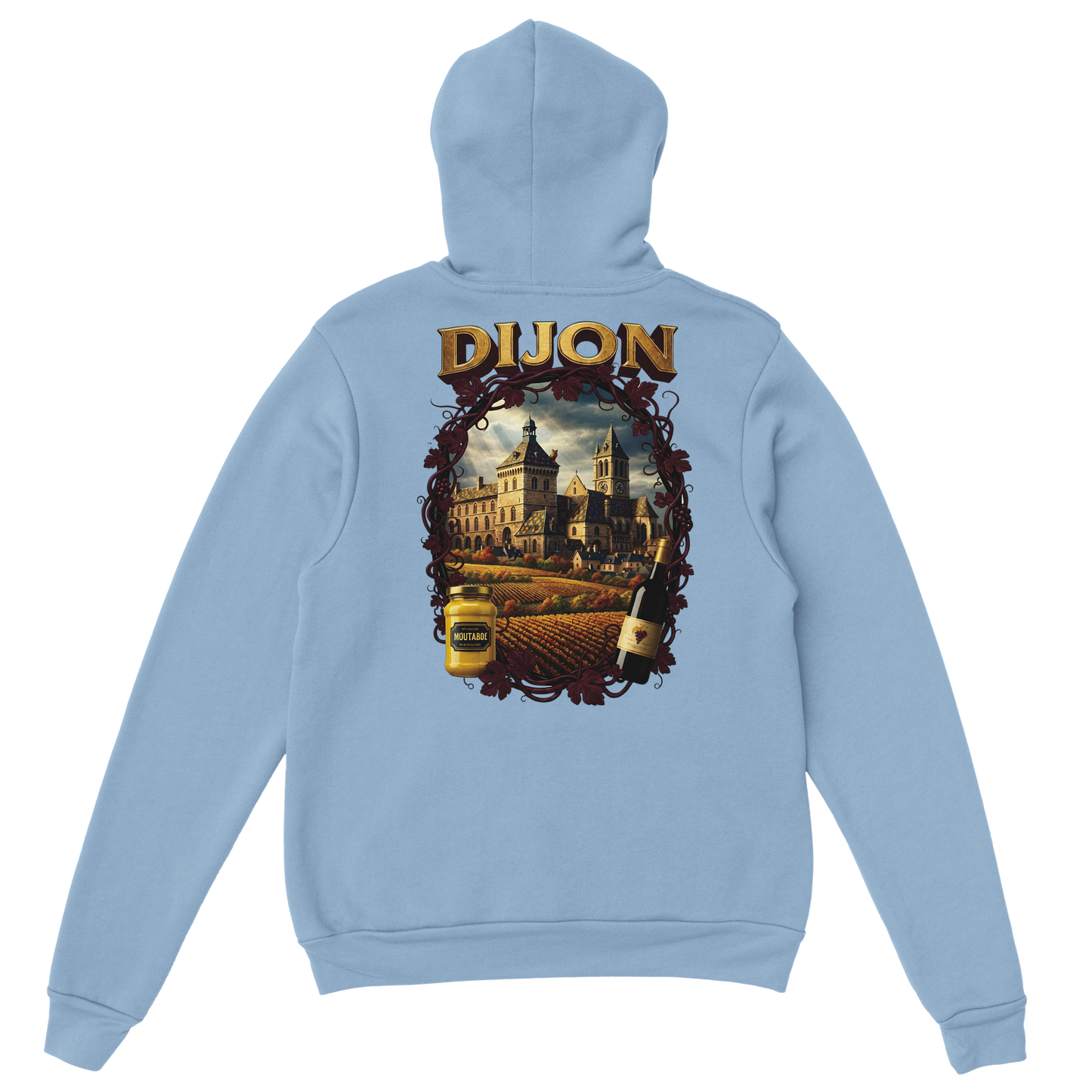 Sweat à Capuche Unisexe Dijon – Ville de France – Confort Premium
