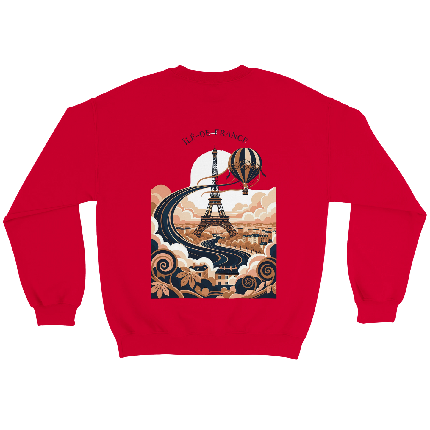 Sweat-shirt Unisexe Île-de-France – Confort Premium et Coupe Classique