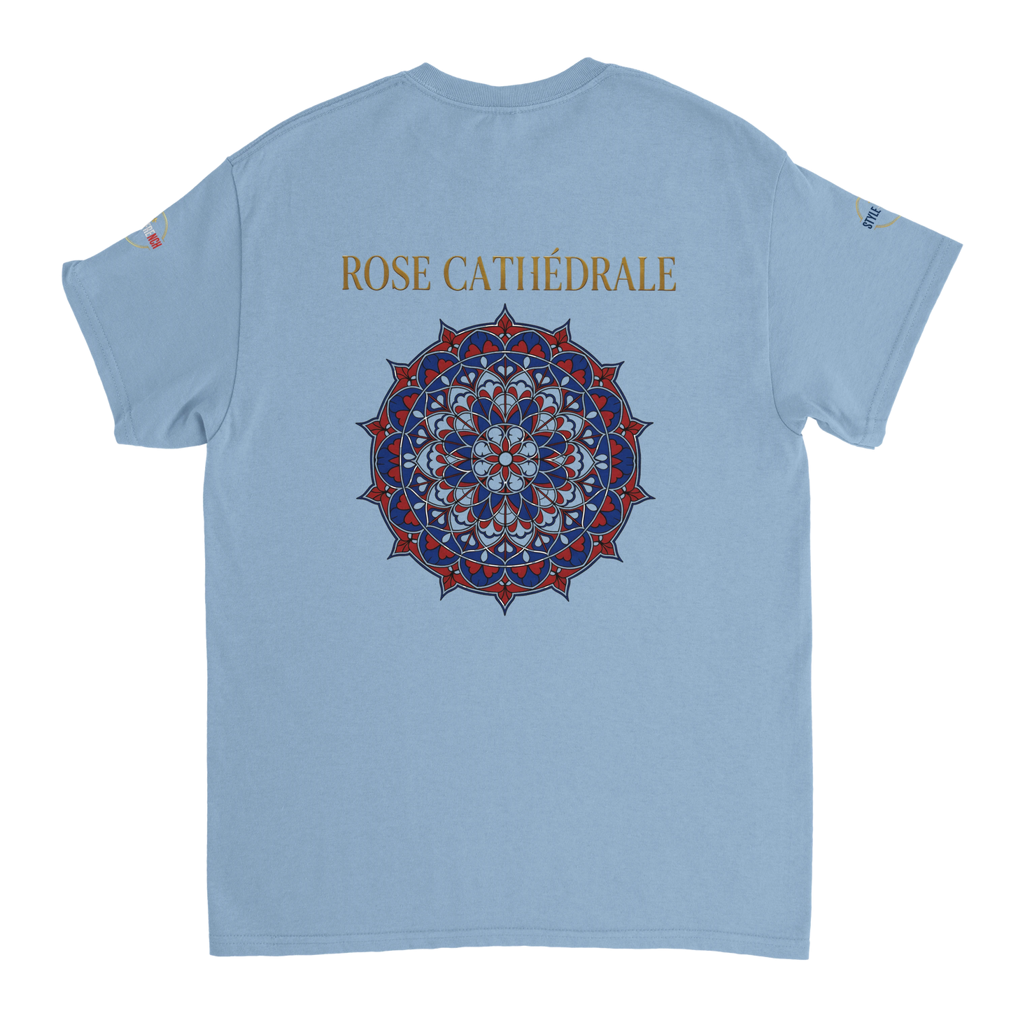 T-shirt Femme Rose Cathédrale – Coton Épais à Coupe Classique
