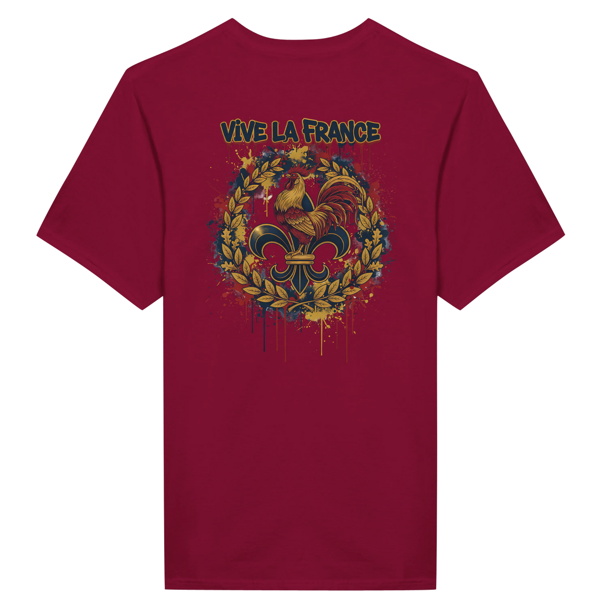 T-shirt Homme 'Vive la France' – Coton Premium, Coupe Classique