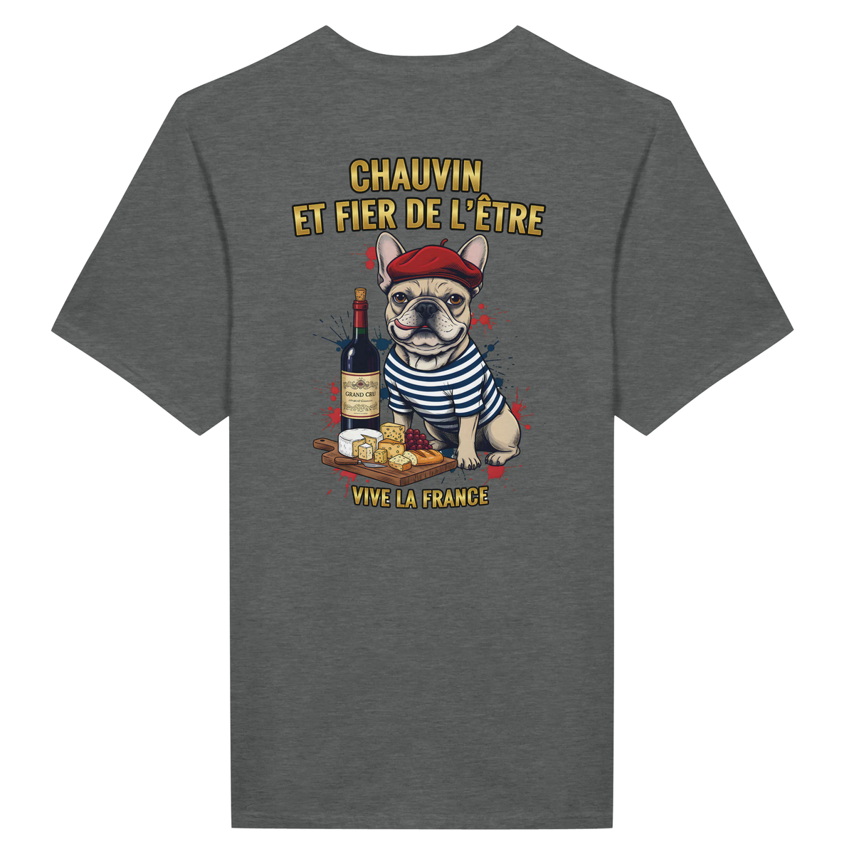 T-shirt Homme Chauvin et Fier de l'Être - Classique Ras du Cou Gildan 64000