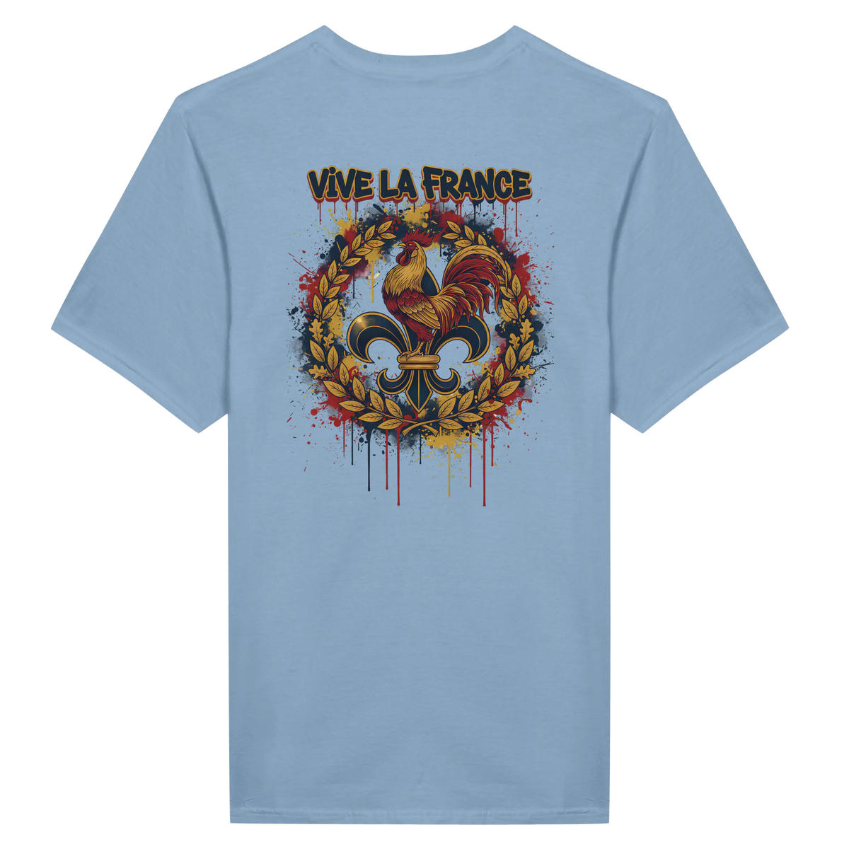 T-shirt Homme 'Vive la France' – Coton Premium, Coupe Classique