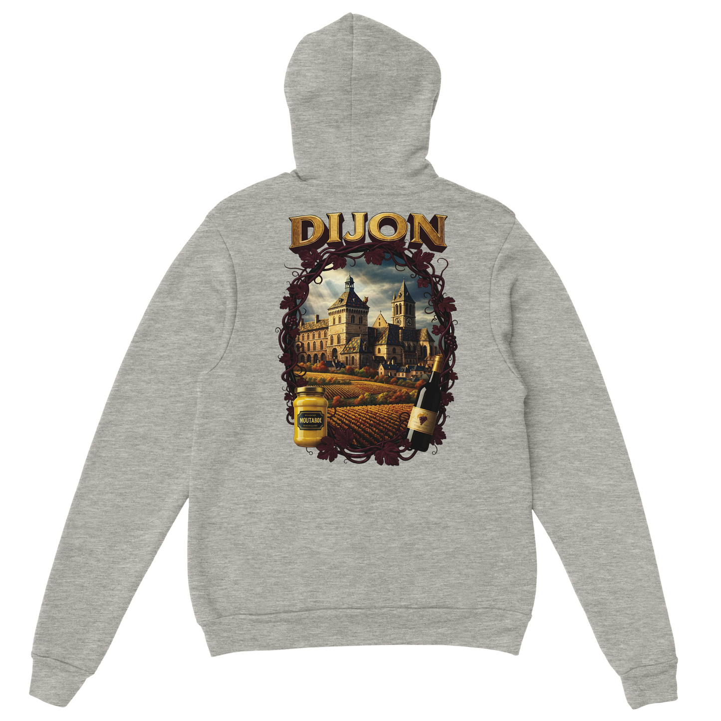 Sweat à Capuche Unisexe Dijon – Ville de France – Confort Premium
