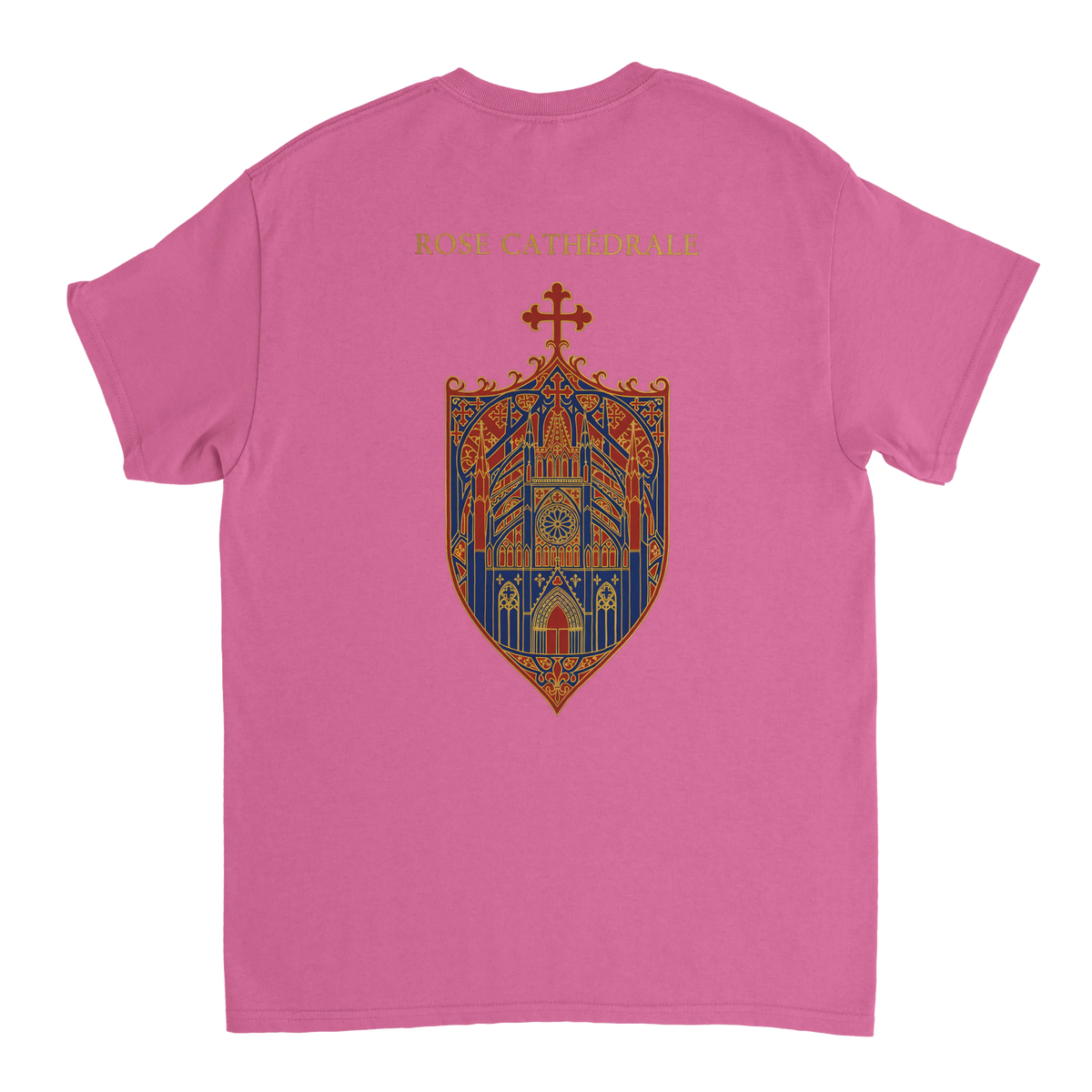 T-Shirt Femme Rose Cathédrale | Gildan 5000 Coton Épais