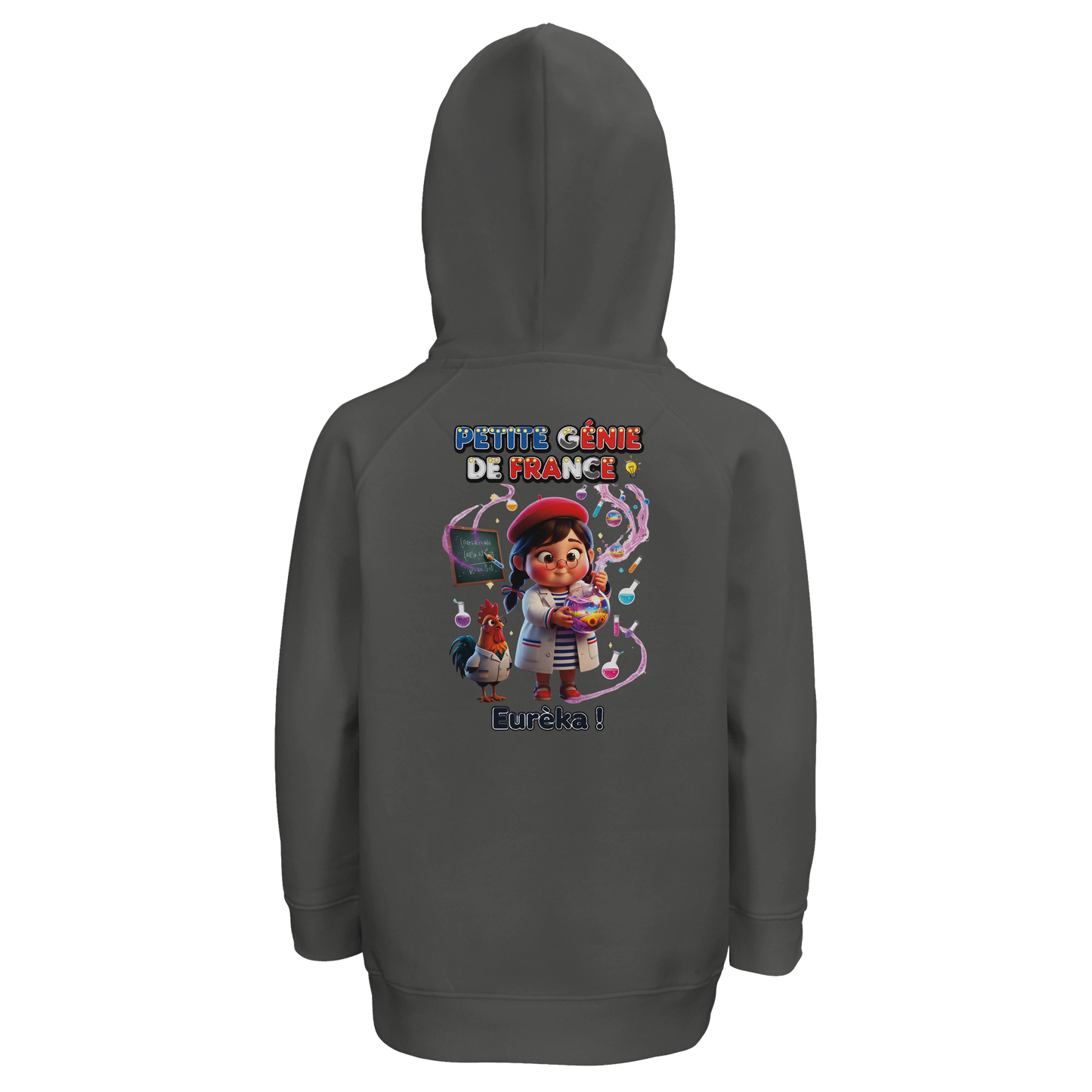 Sweat à Capuche fille Petite Génie de France - Coton Bio