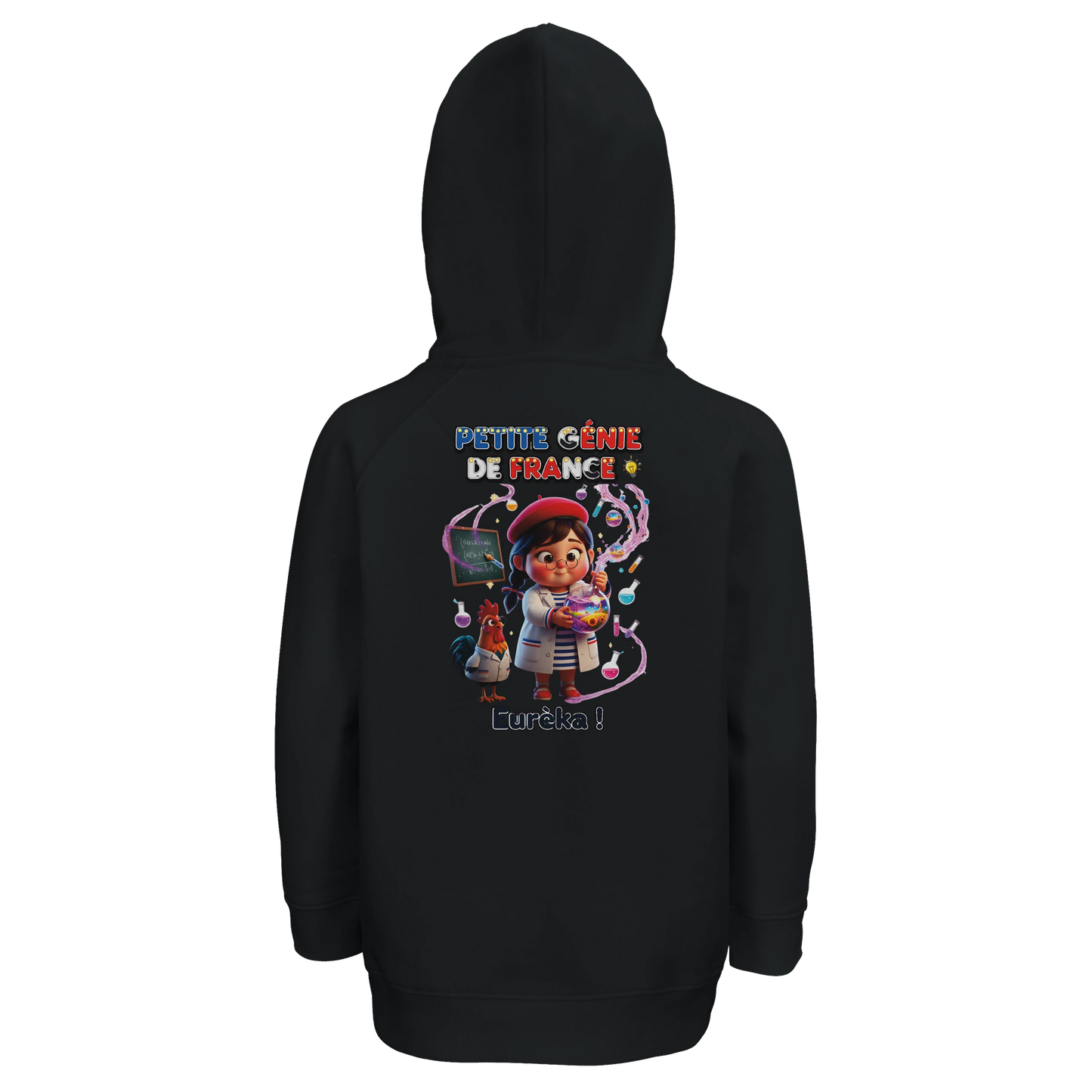 Sweat à Capuche fille Petite Génie de France - Coton Bio