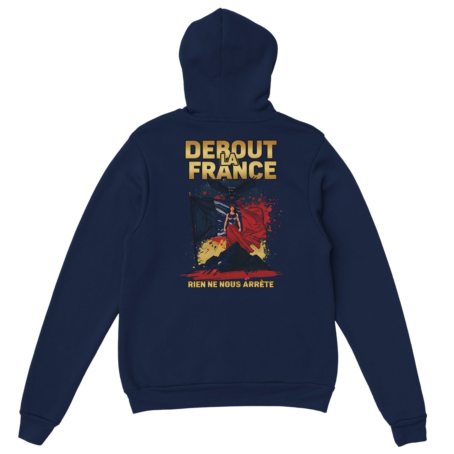 Sweat à capuche femme Debout la France - Hoodie en coton mélangé premium