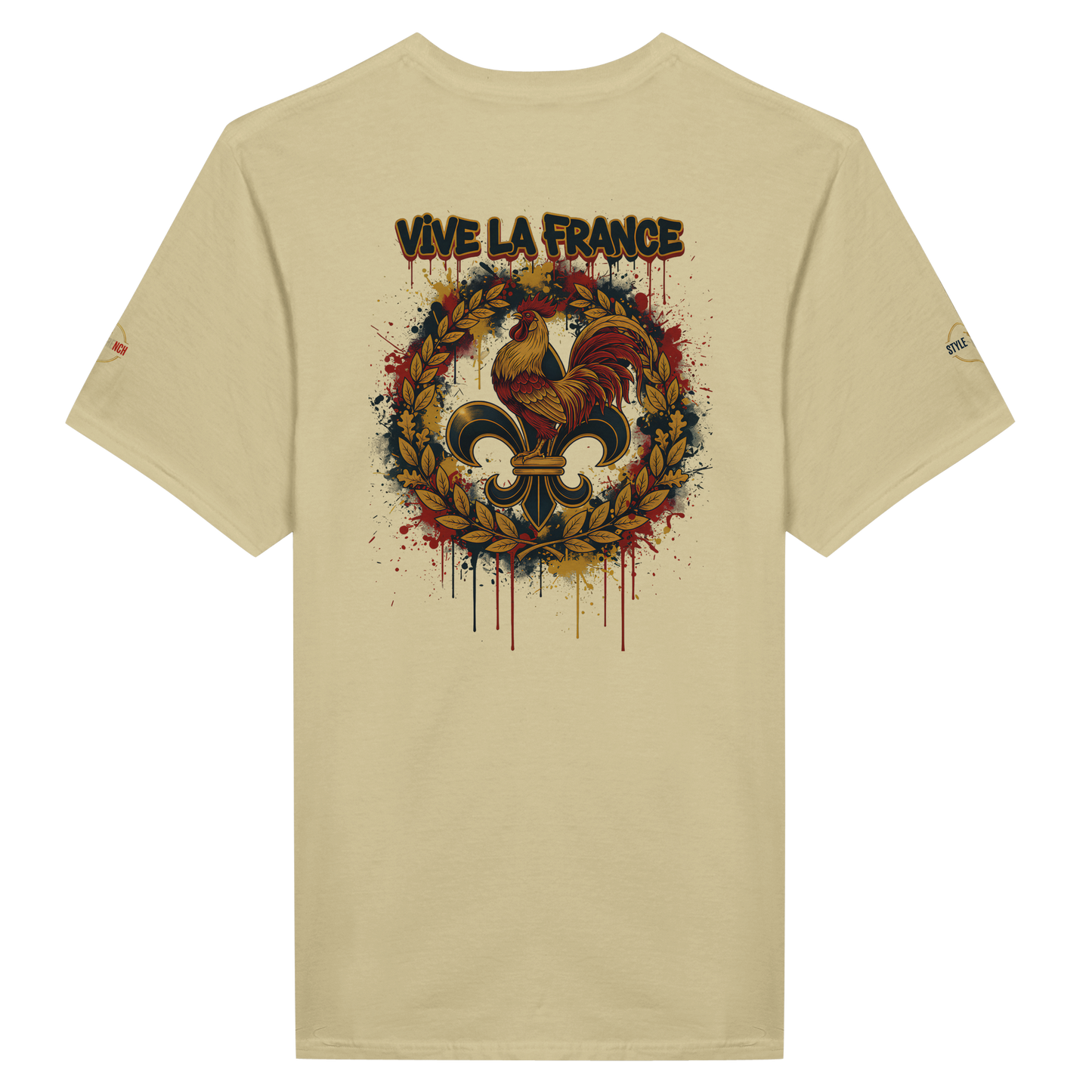 T-shirt Homme 'Vive la France' – Coton Premium, Coupe Classique