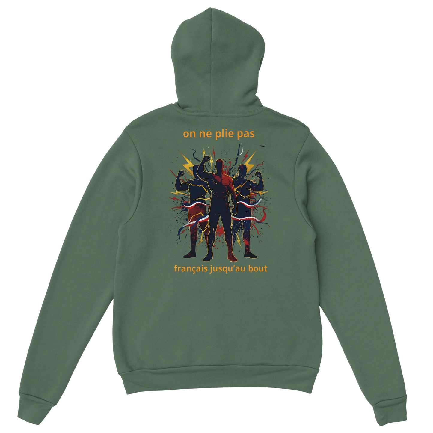 Sweat à capuche homme - Français jusqu'au bout - Confort premium