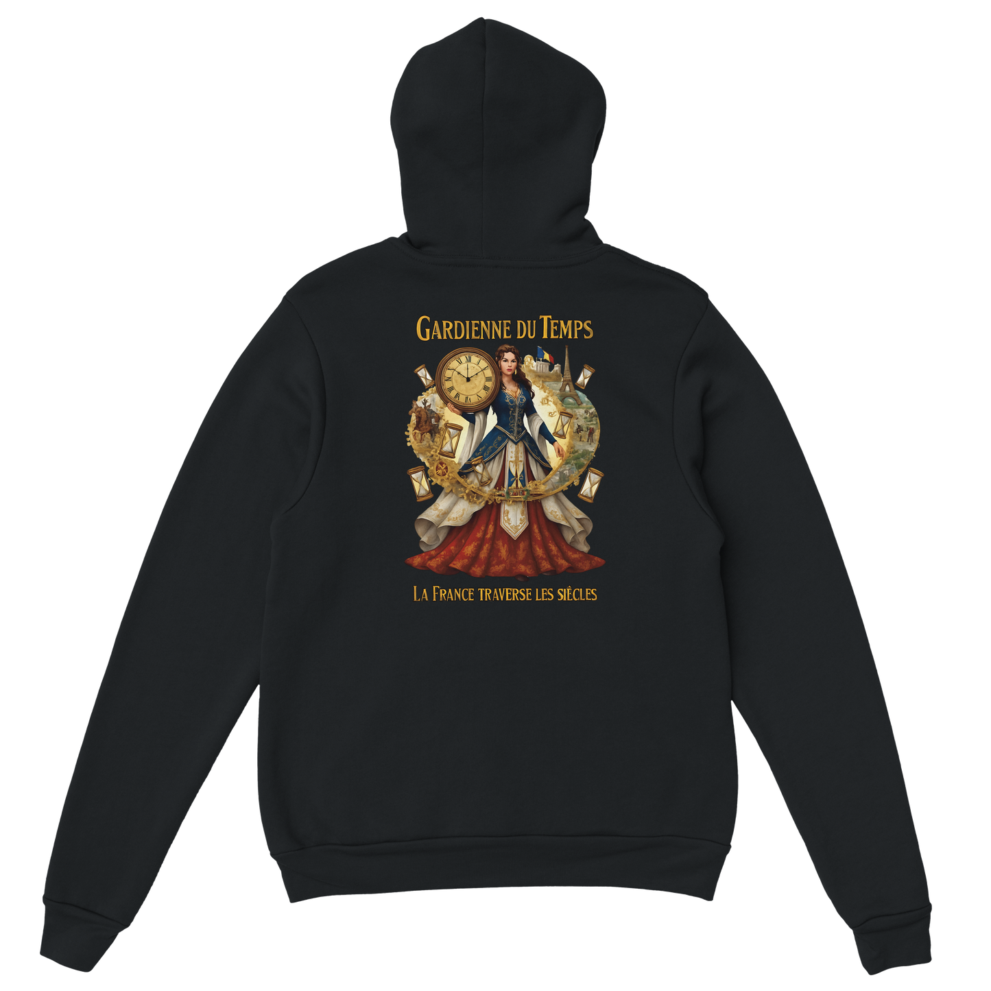 Sweat à Capuche Femme Gardienne du Temps - Confort Premium