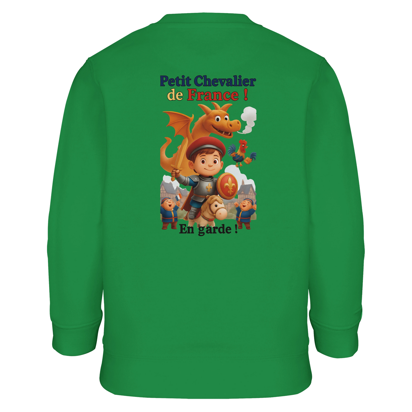 Sweat-shirt garçon Petit Chevalier de France - Coton Bio et Recyclé