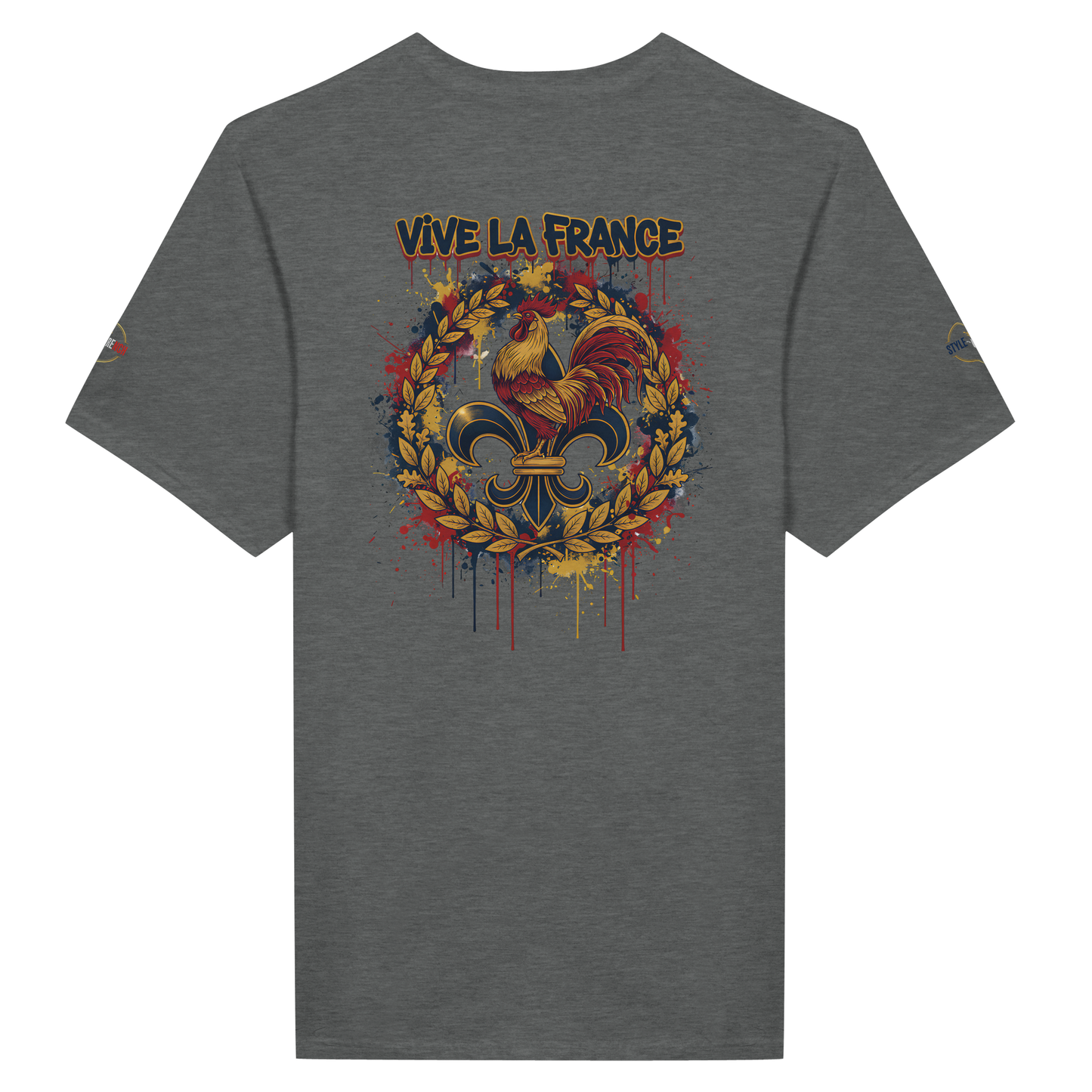 T-shirt Homme 'Vive la France' – Coton Premium, Coupe Classique