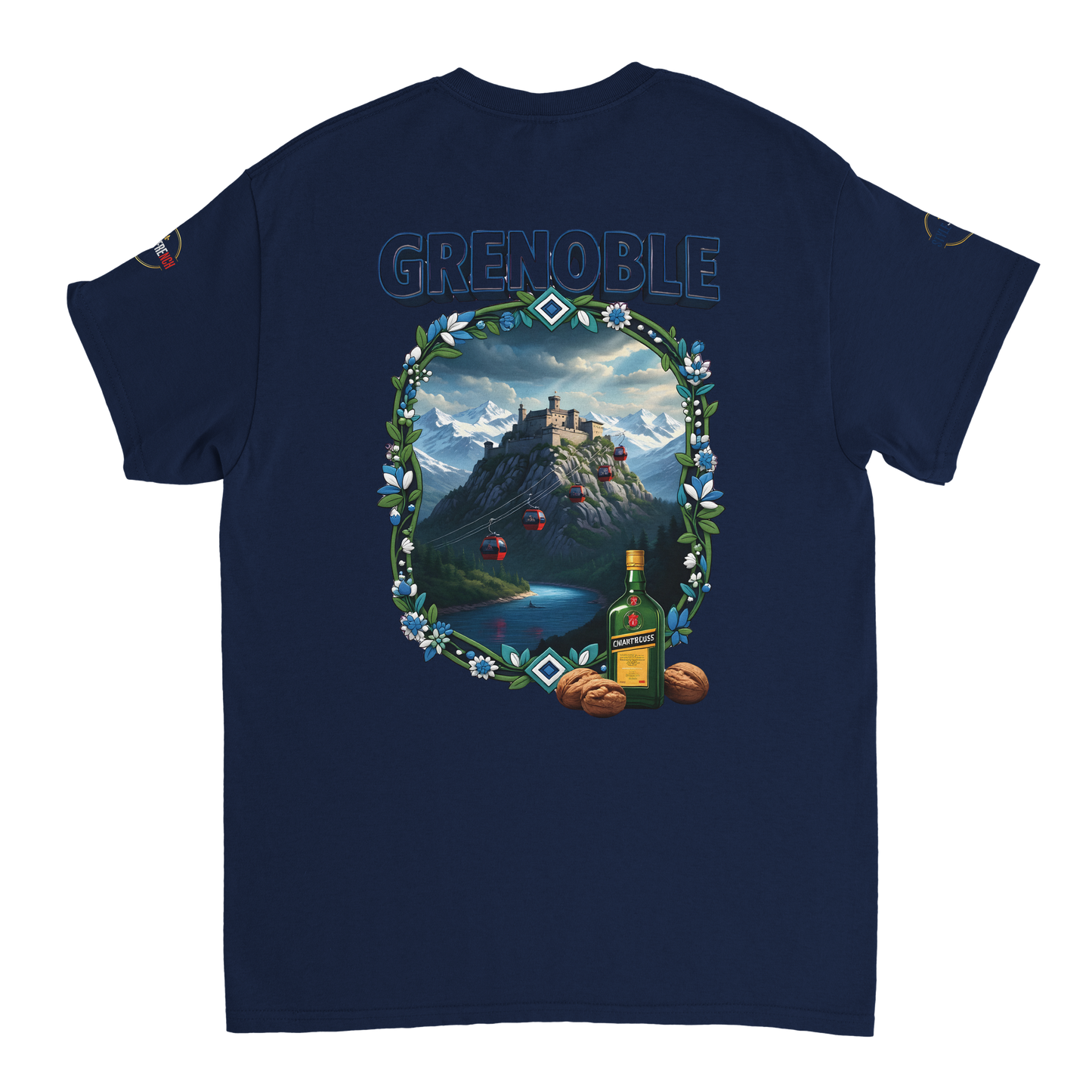 T-shirt Unisexe Grenoble - Ville de France - Coton Premium