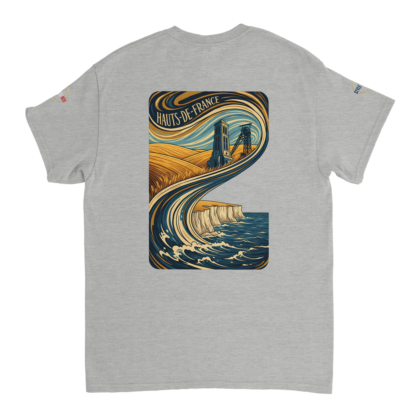 T-shirt Unisexe Haut de France - Coton Épais Premium