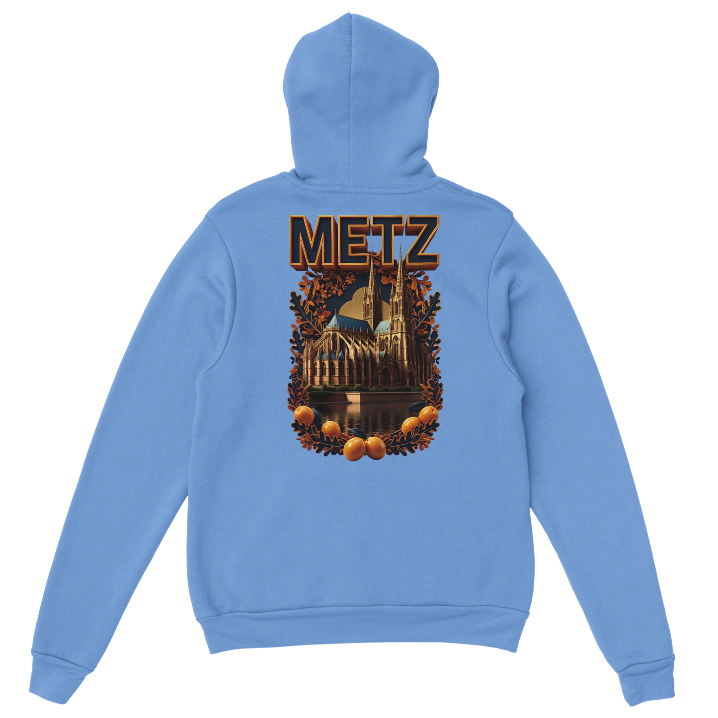 Sweat à capuche unisexe Metz - Ville de France - Design Premium